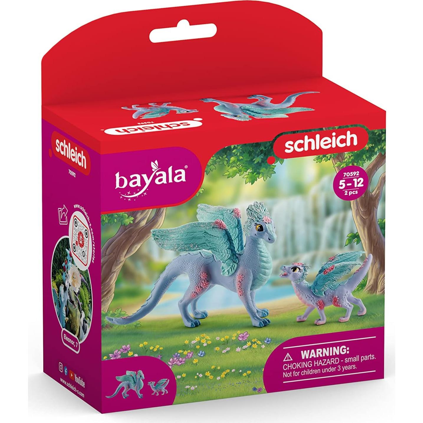 Set de Dragón de Flor y Bebé Schleich - 2 Piezas Mágicas