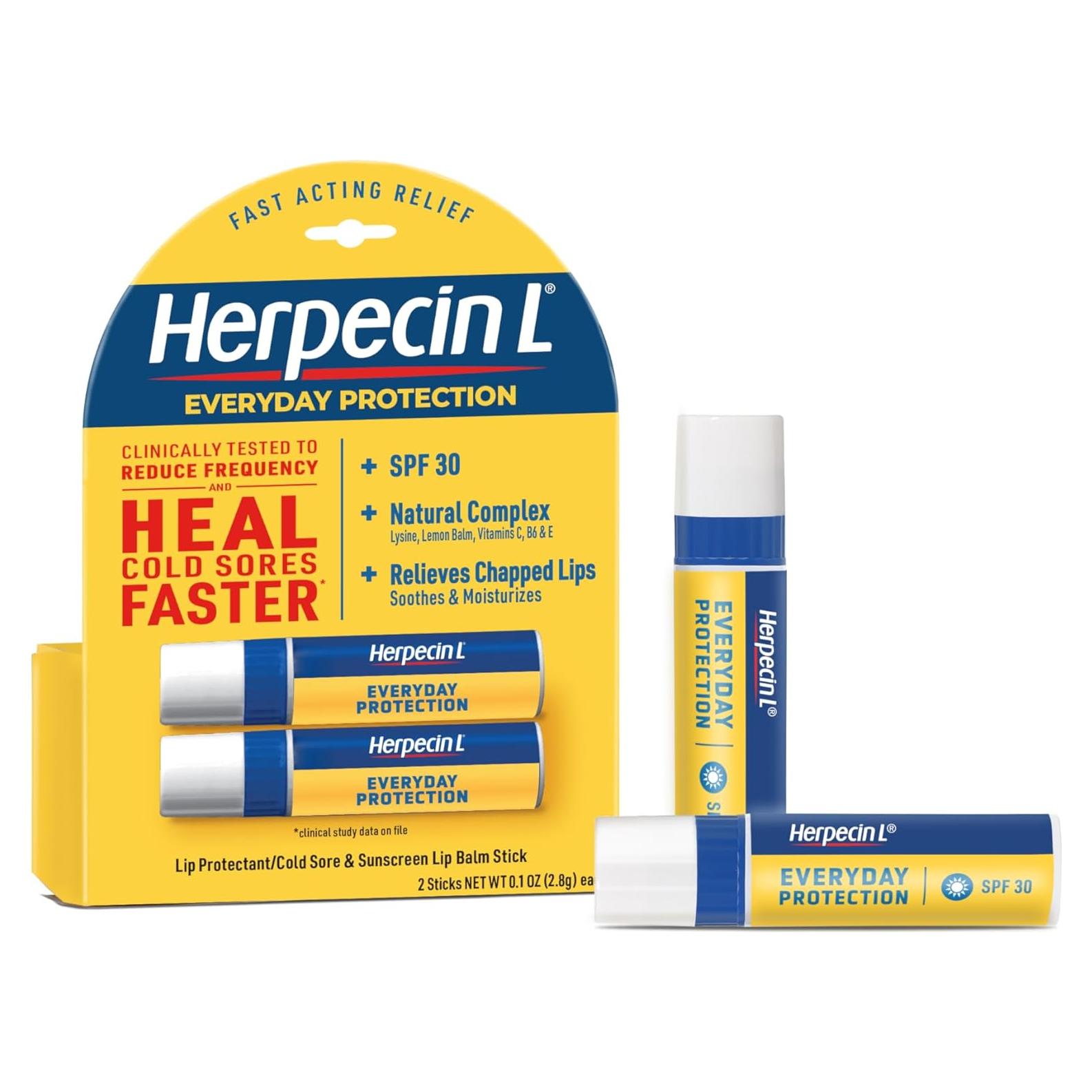 Bálsamo Labial Herpecin L 2.83g con SPF30 - Paquete de 2