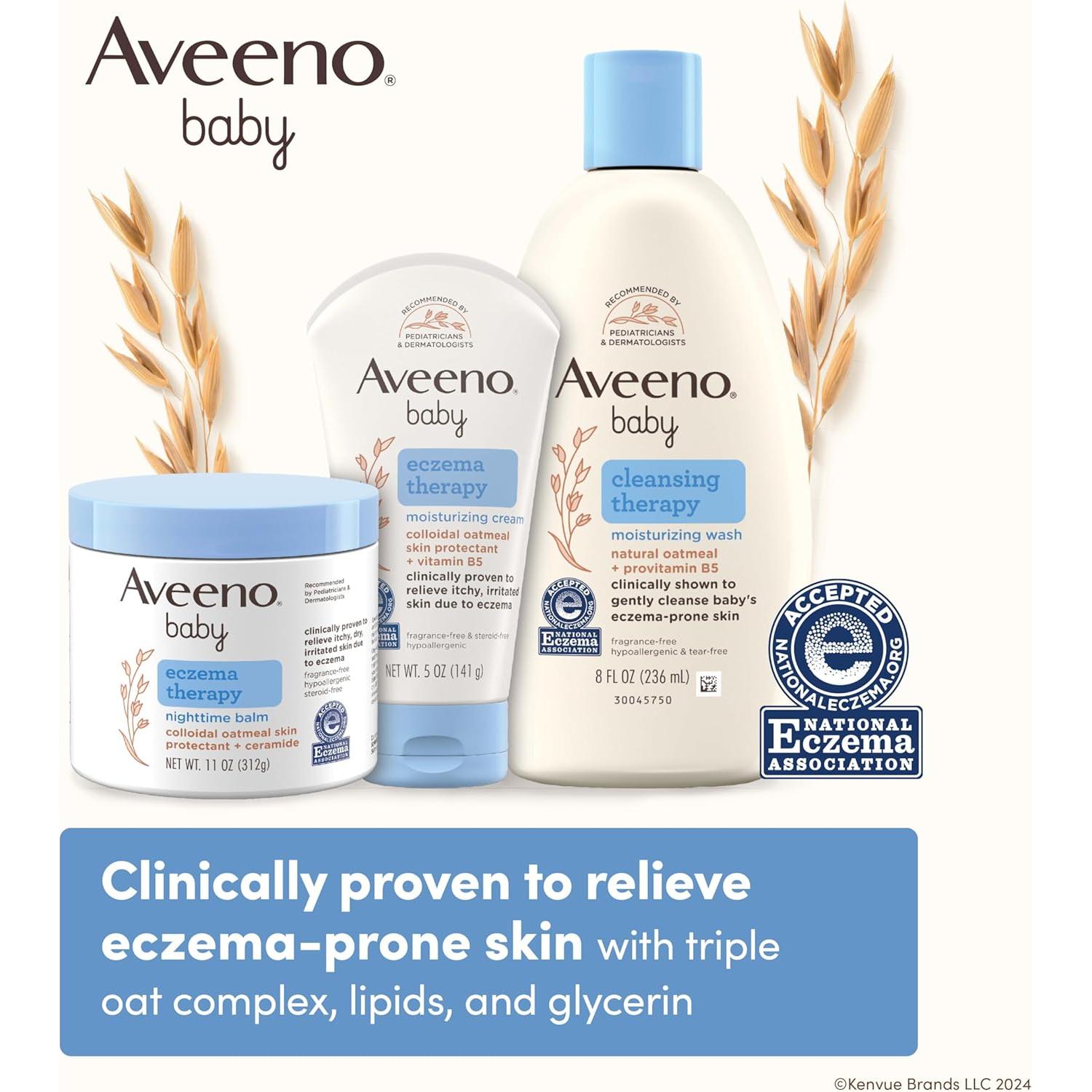 Bálsamo Corporal Hidratante Nocturno Aveeno Baby 311 g