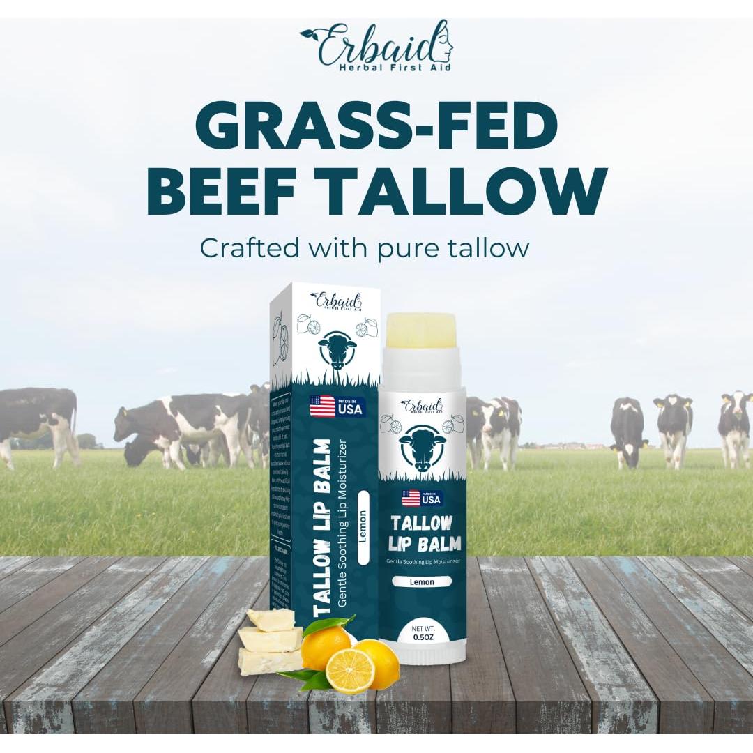 Bálsamo Labial Natural Erbaid - Hidratante de Grasa de Res 32g