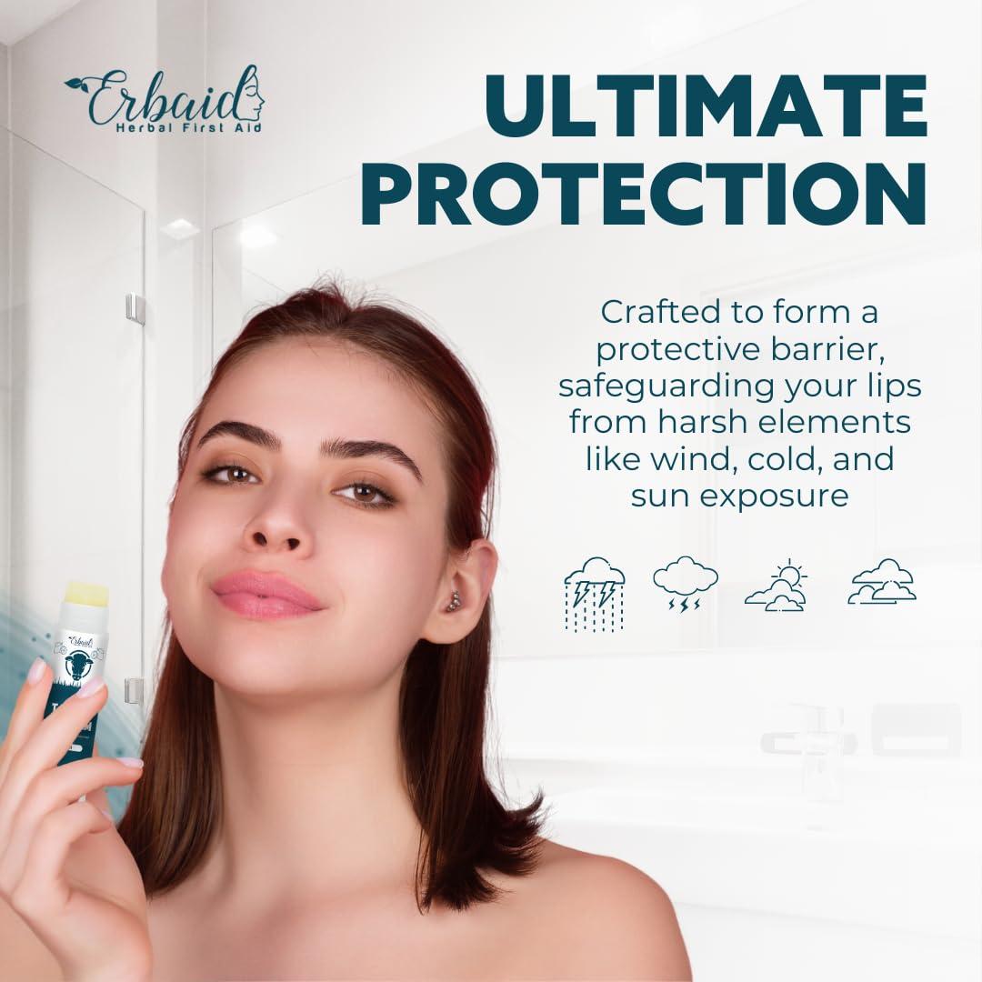 Bálsamo Labial Natural Erbaid - Hidratante de Grasa de Res 32g