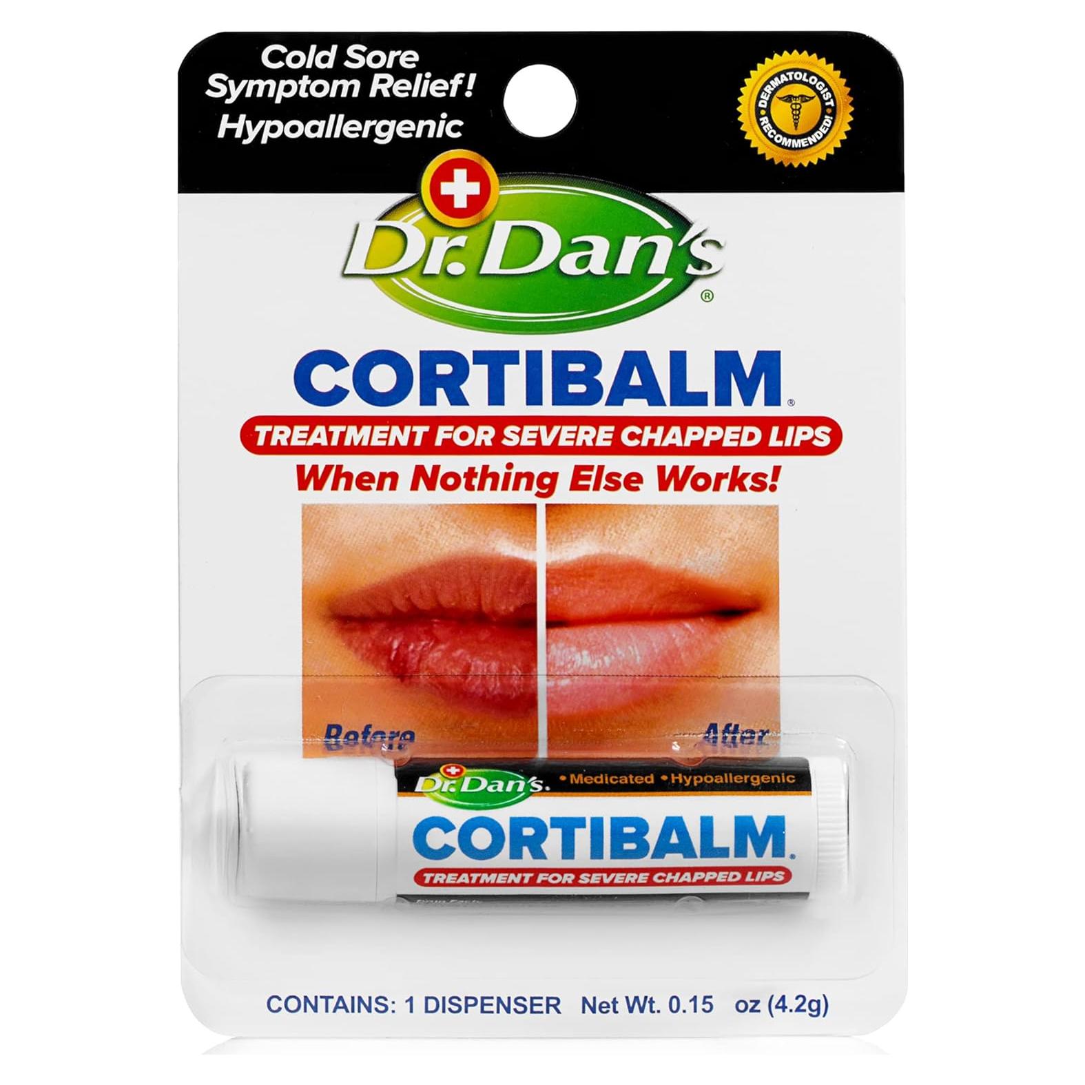 Bálsamo Labial Cortibalm Dr. Dan - 1 Paquete 4.25g