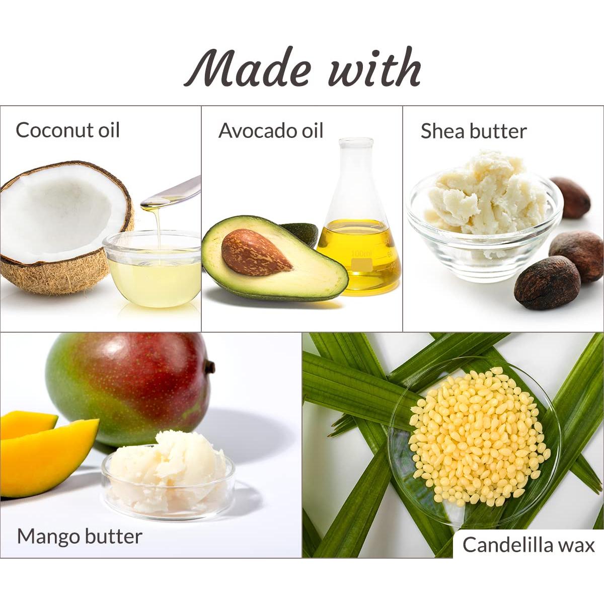 Mantequilla Labial Vegana Fabula Nebulae - 2 Paquetes, Hidratante con Manteca de Karité y Té de Menta