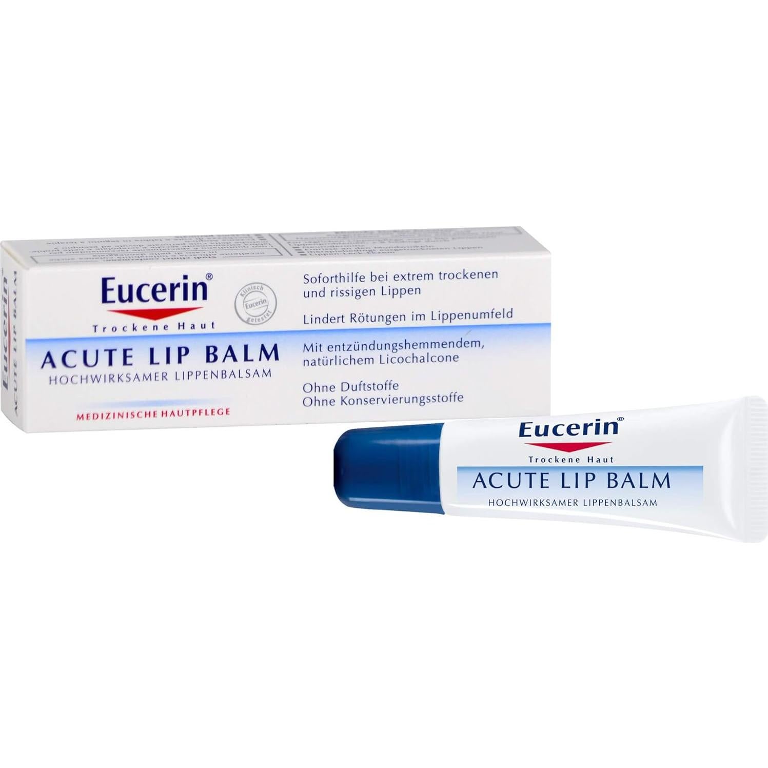 Bálsamo Labial Calmante Eucerin 10ml para Piel Seca