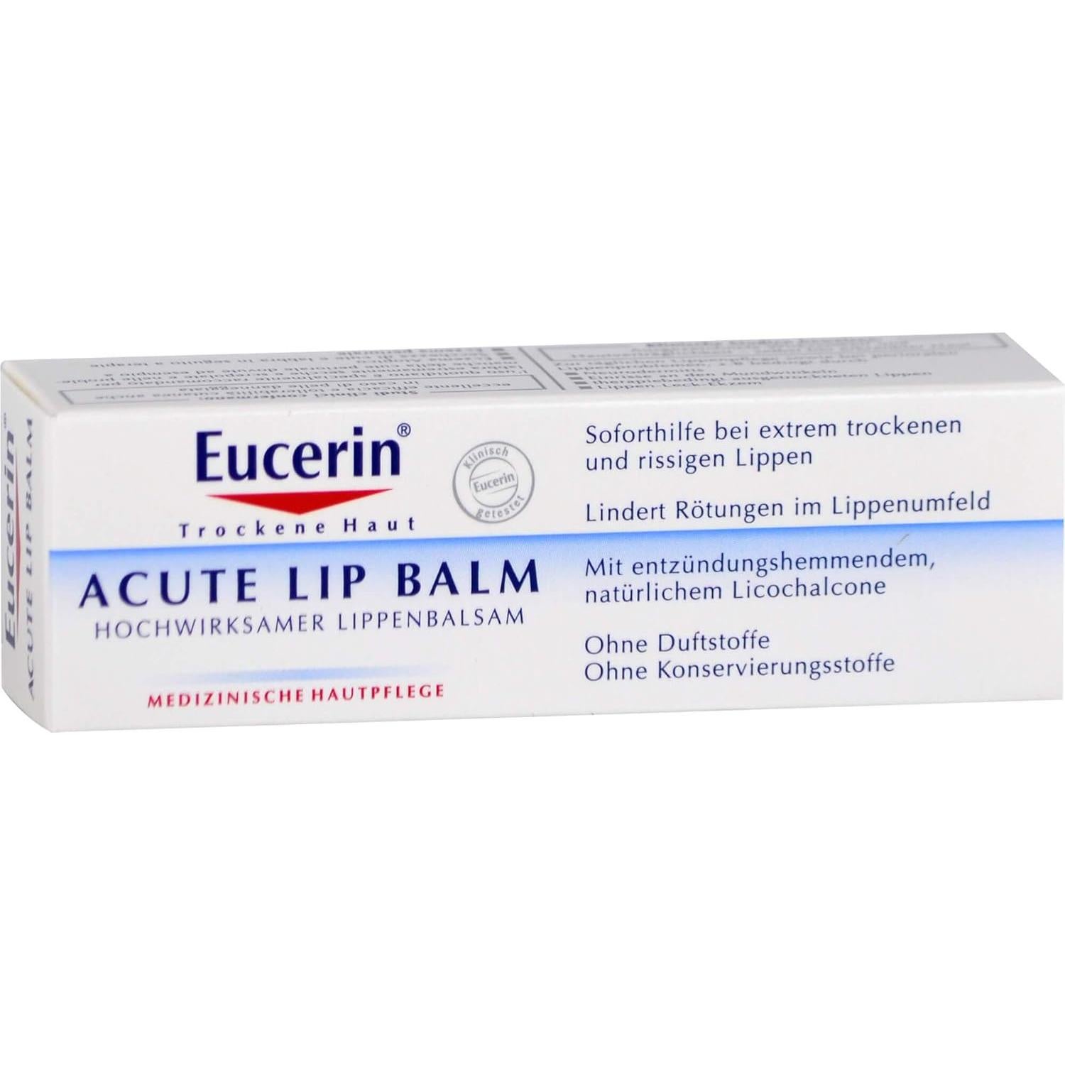 Bálsamo Labial Calmante Eucerin 10ml para Piel Seca