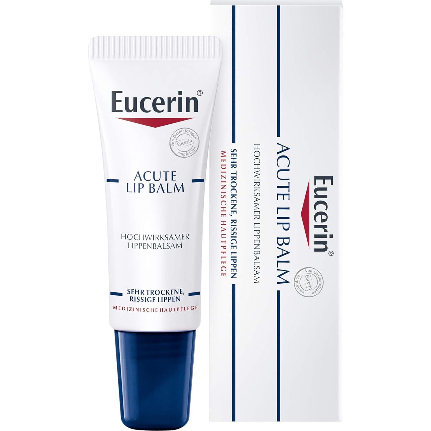 Bálsamo Labial Calmante Eucerin 10ml para Piel Seca