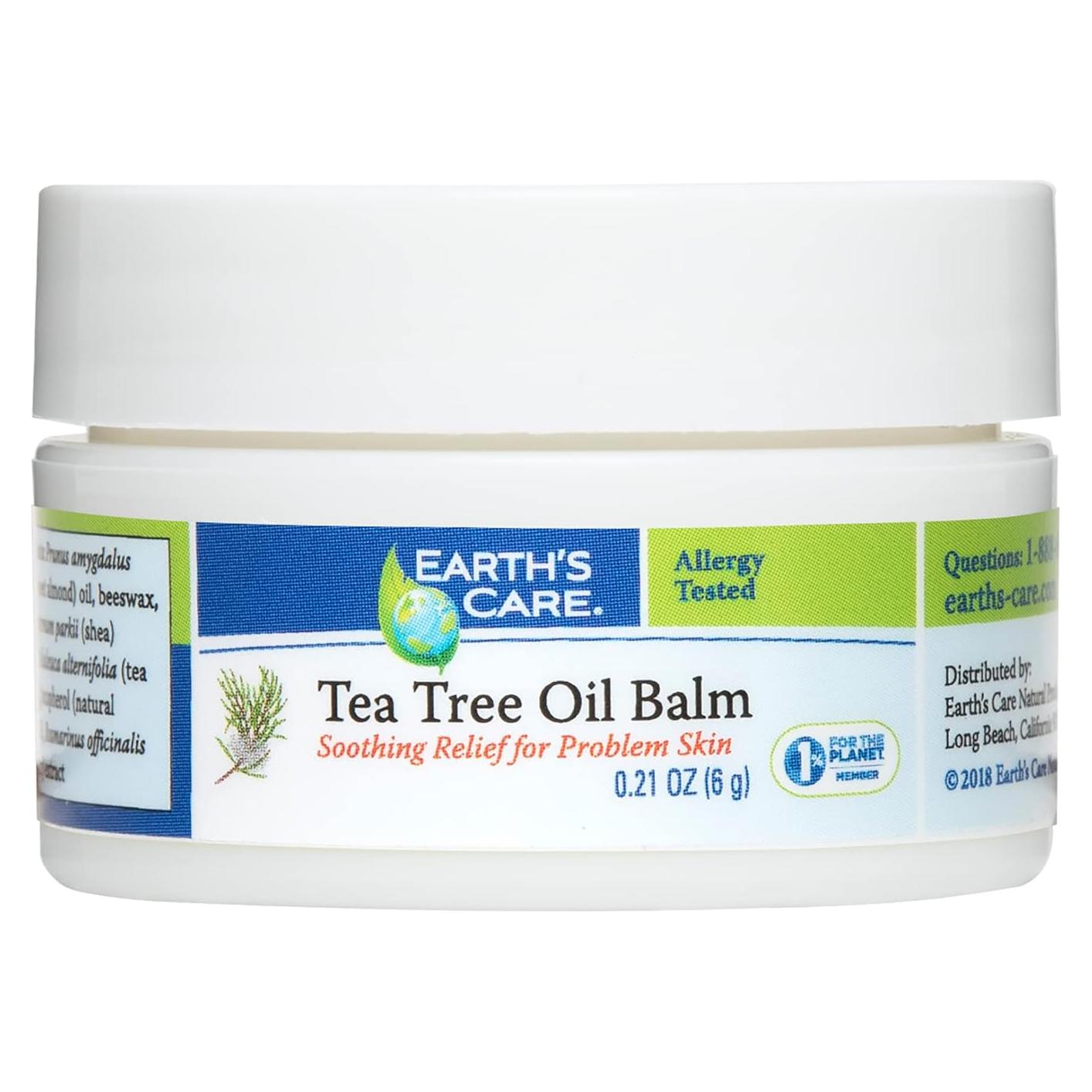 Bálsamo de Aceite de Árbol de Té Earth's Care 5.95 g Sin Parabenos