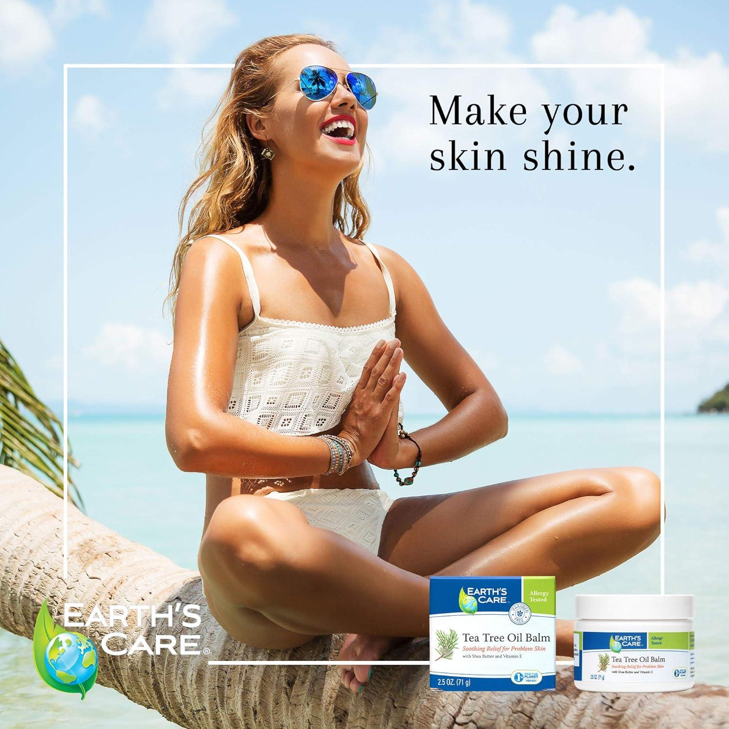 Bálsamo de Aceite de Árbol de Té Earth's Care 5.95 g Sin Parabenos