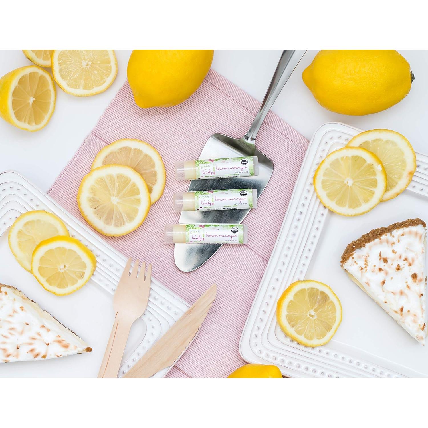 Bálsamo Labial Orgánico Green and Lovely Limón Merengue 3 Unidades