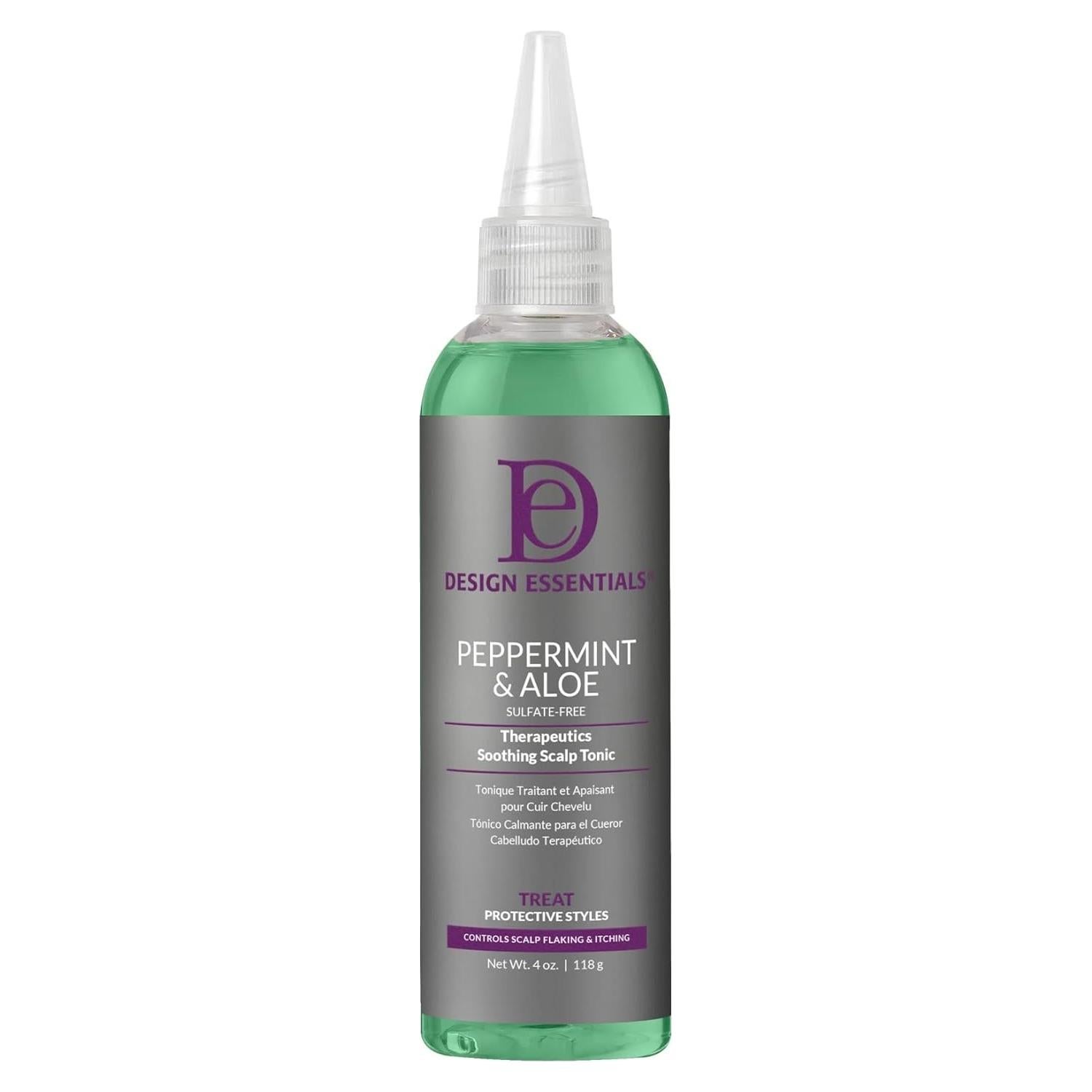 Tónico Calmante para Cuero Cabelludo Design Essentials 130g Menta Aloe