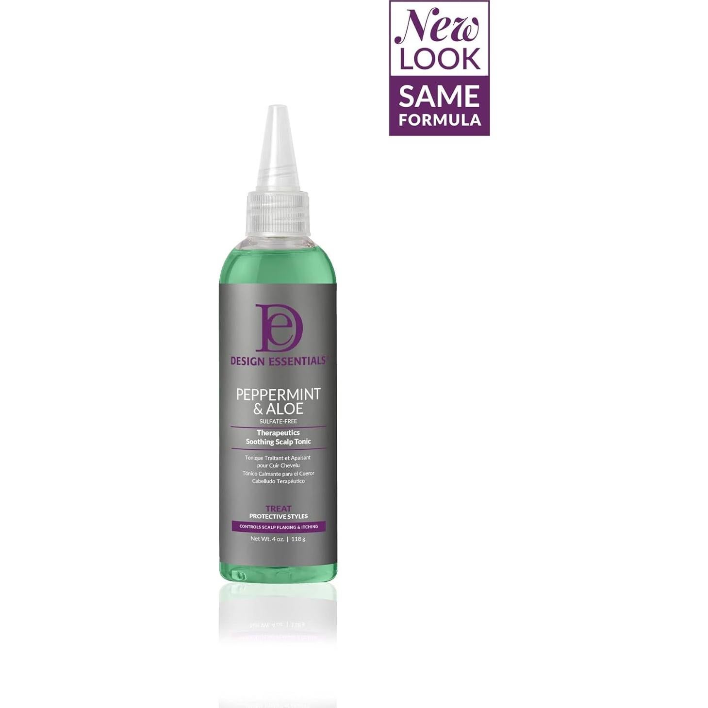 Tónico Calmante para Cuero Cabelludo Design Essentials 130g Menta Aloe