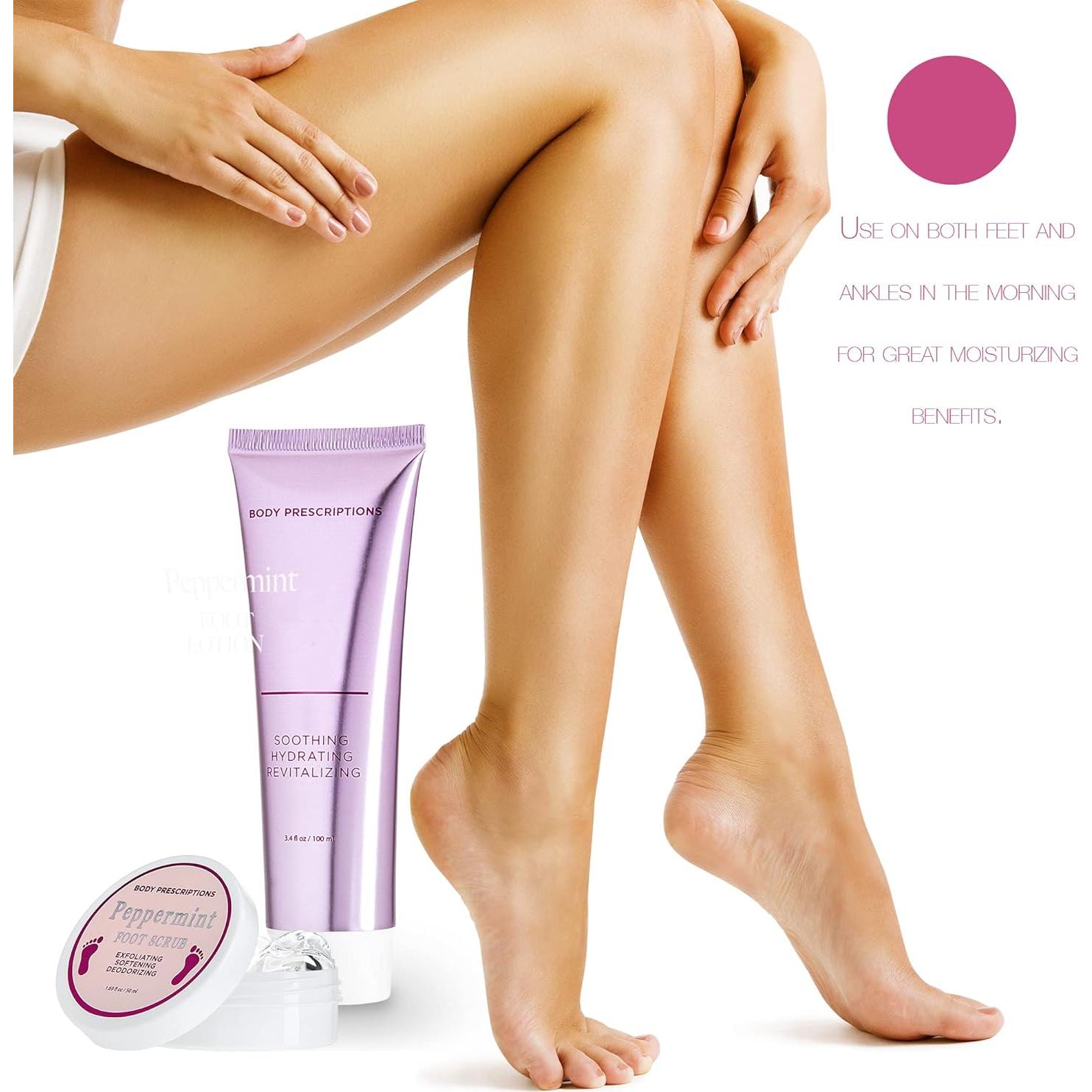 Set de Spa para Pies Live Green - Exfoliante y Loción Menta