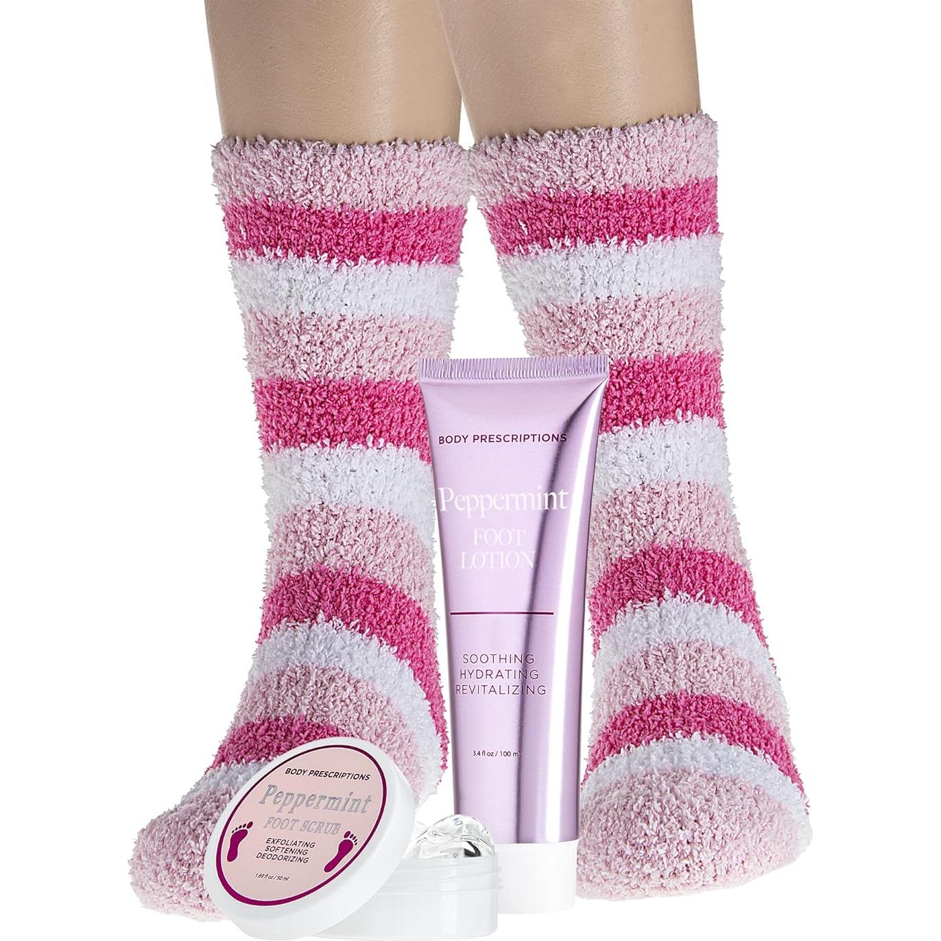 Set de Spa para Pies Live Green - Exfoliante y Loción Menta