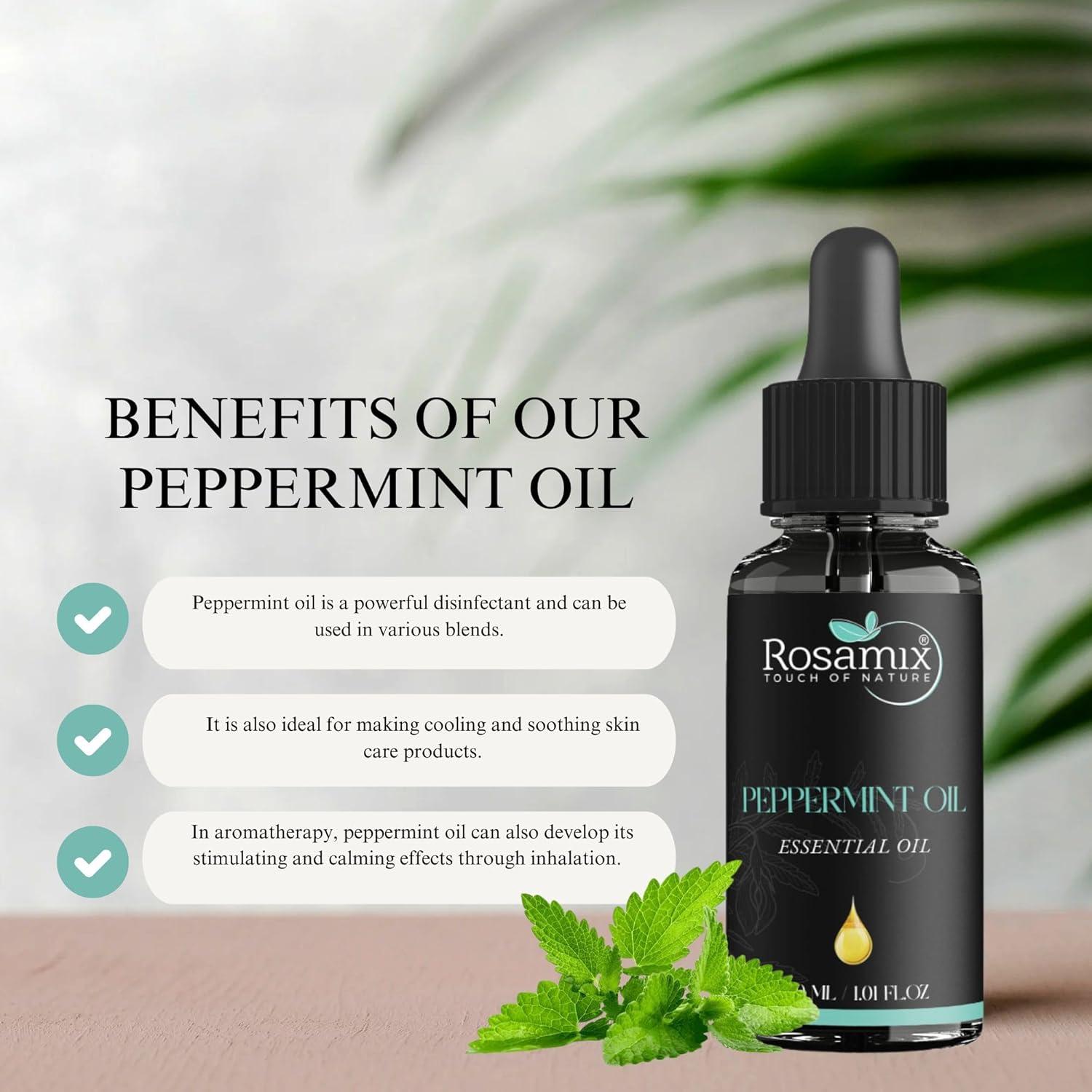 Aceite Esencial de Menta Pura Rosamix 30ml - Natural y Refrescante