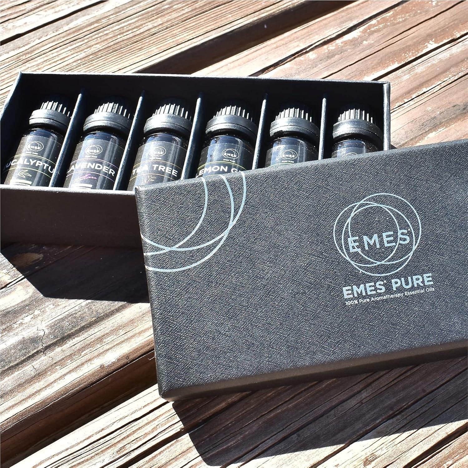 Juego de Aceites Esenciales Puro EMES - 6 Fragancias Naturales