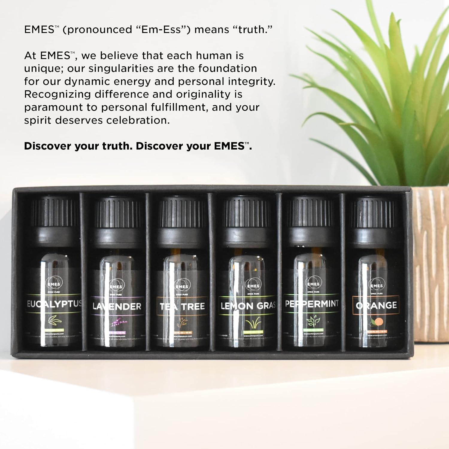 Juego de Aceites Esenciales Puro EMES - 6 Fragancias Naturales