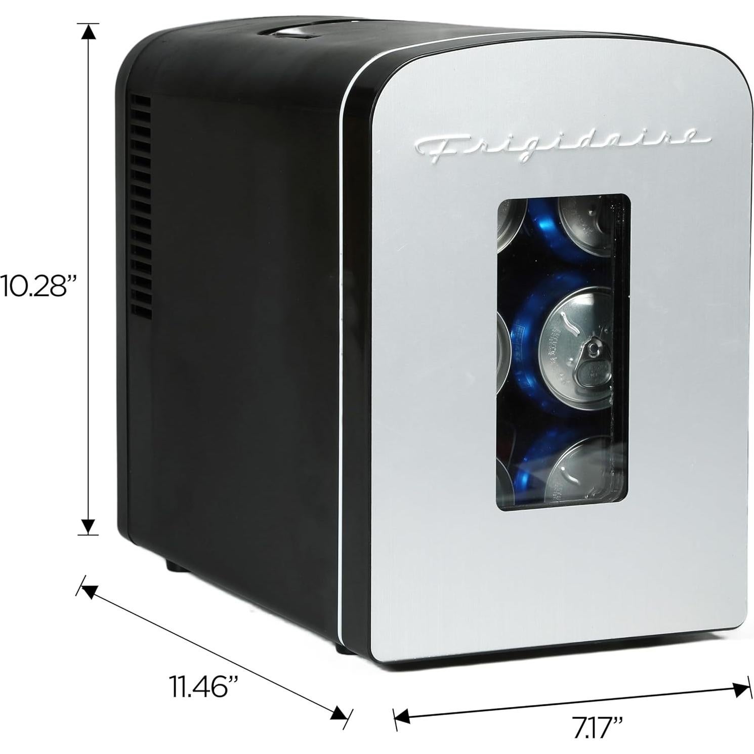 Mini Nevera Portátil Frigidaire EFMIS189-SS 10L Acero Inoxidable
