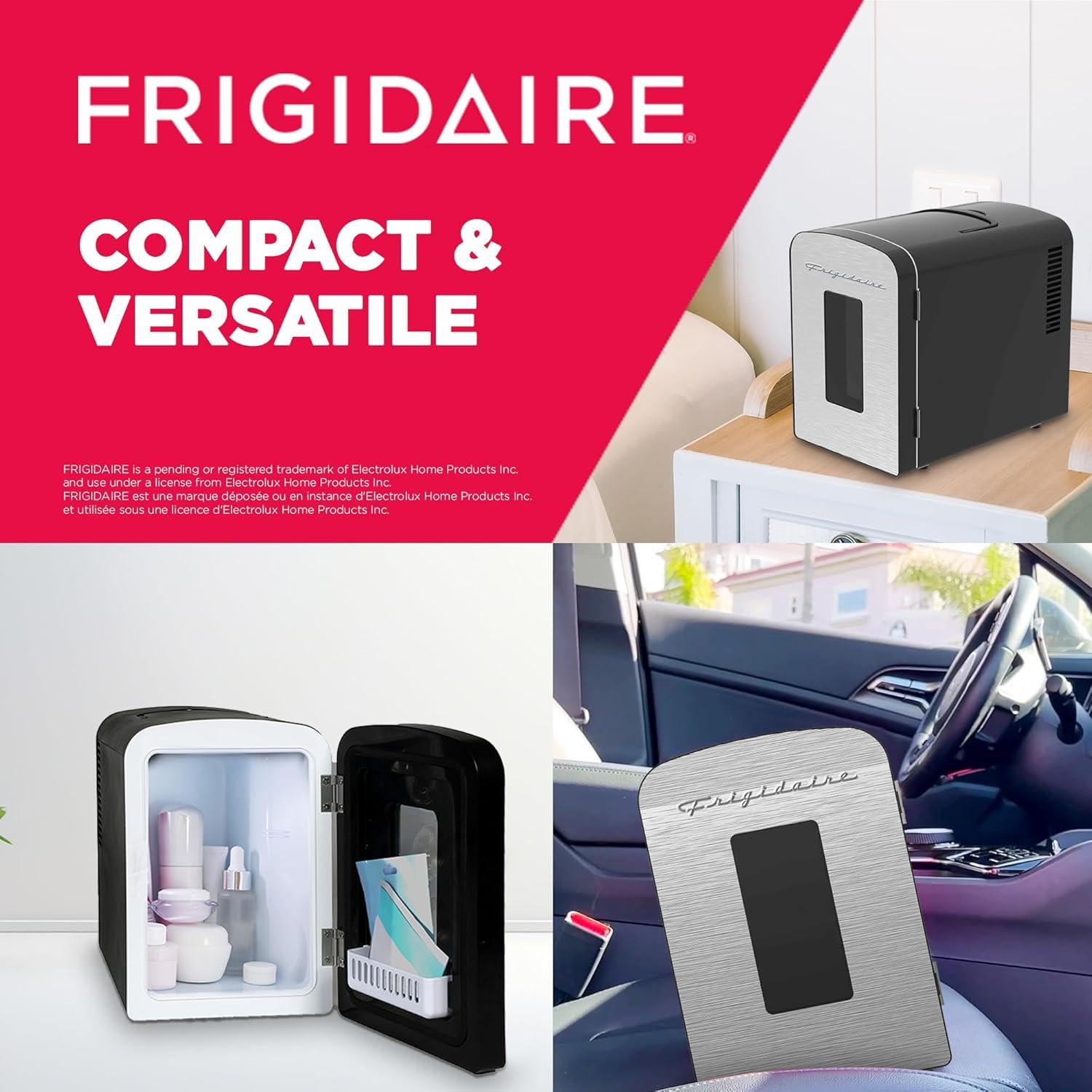 Mini Nevera Portátil Frigidaire EFMIS189-SS 10L Acero Inoxidable