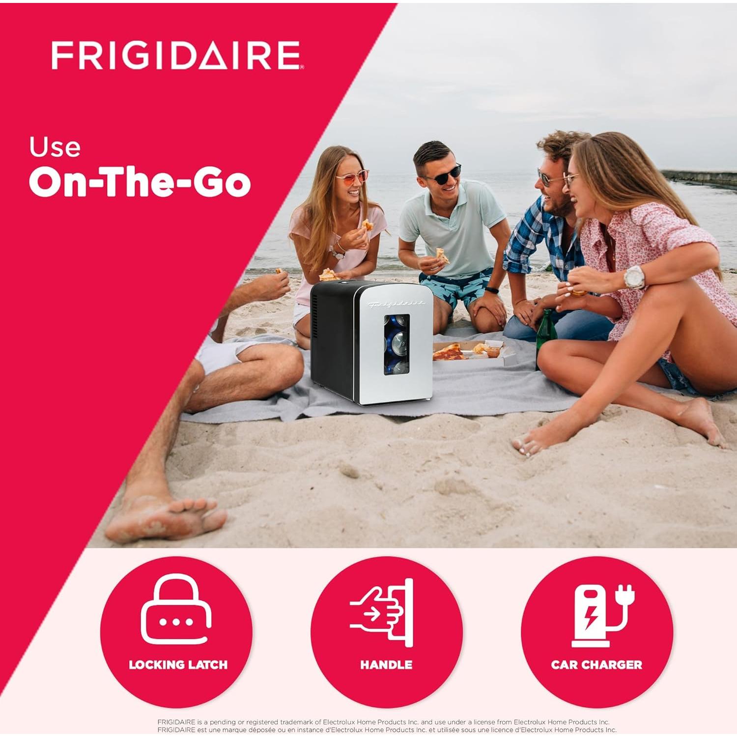 Mini Nevera Portátil Frigidaire EFMIS189-SS 10L Acero Inoxidable