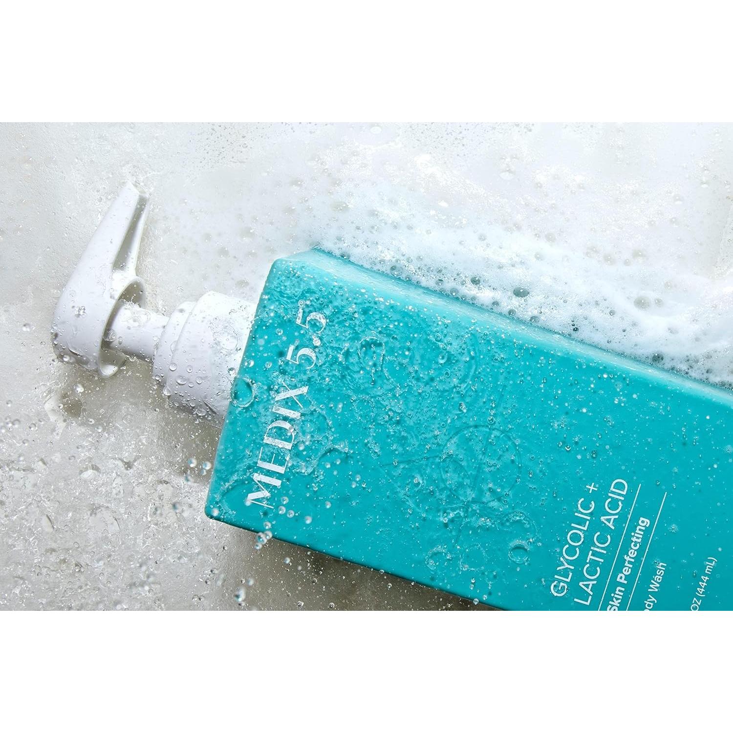 Gel de Ducha Exfoliante Medix 5.5 con Ácido Glicólico 443 ml