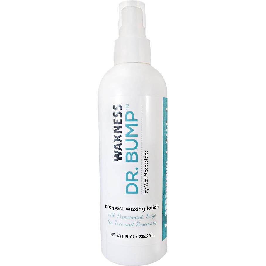 Loción Natural Pre-Post Waxness Dr Bump 226.8g con Menta y Árbol de Té