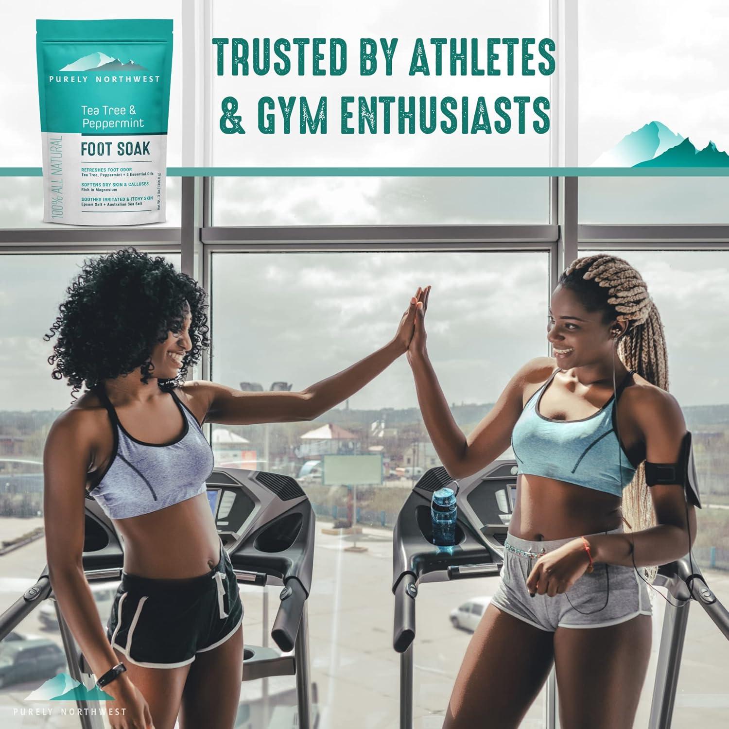 Baño de pies Purely Northwest 0.45 kg con aceite de árbol de té