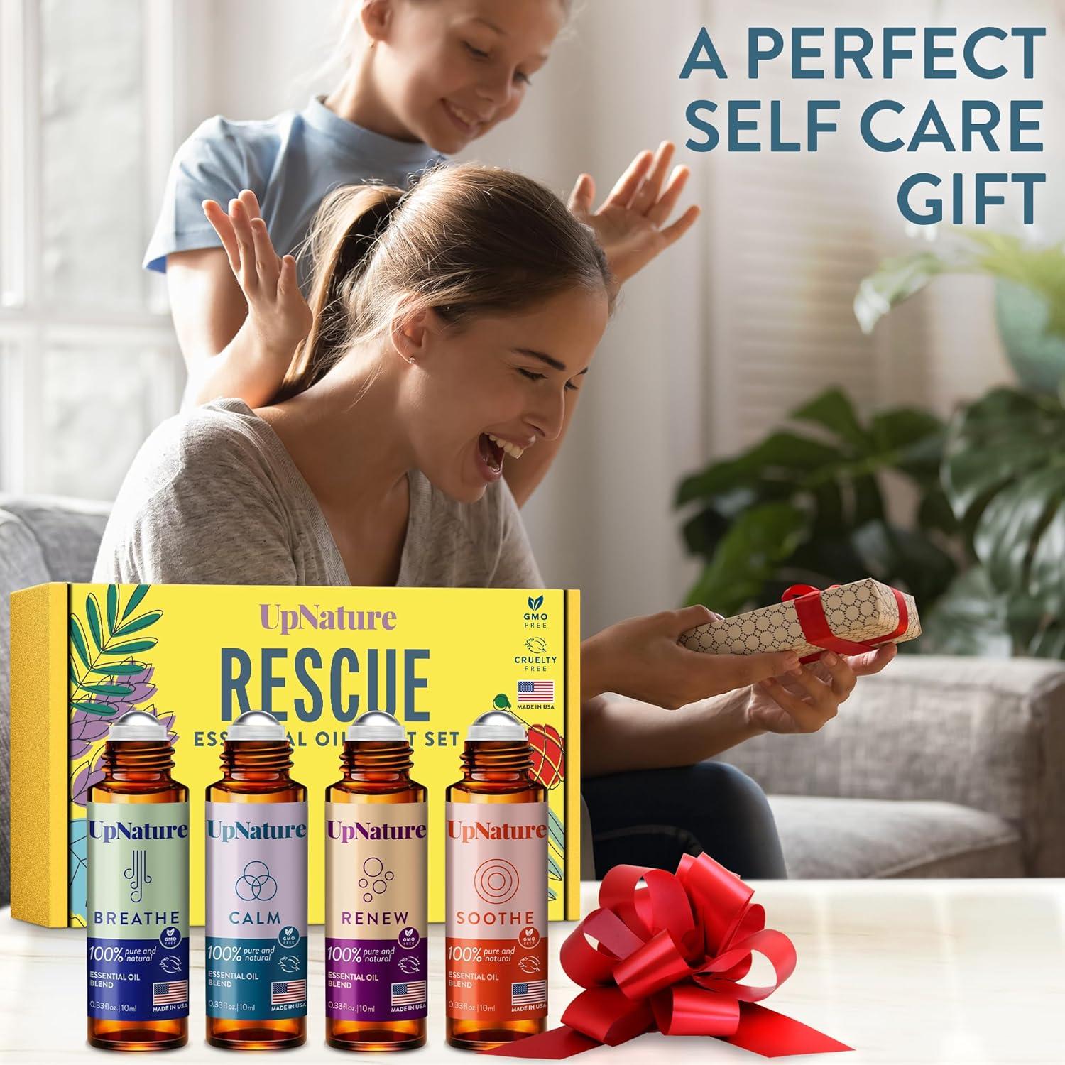 Set de Roll-On de Aceites Esenciales UpNature - 4 Aromas Relajantes