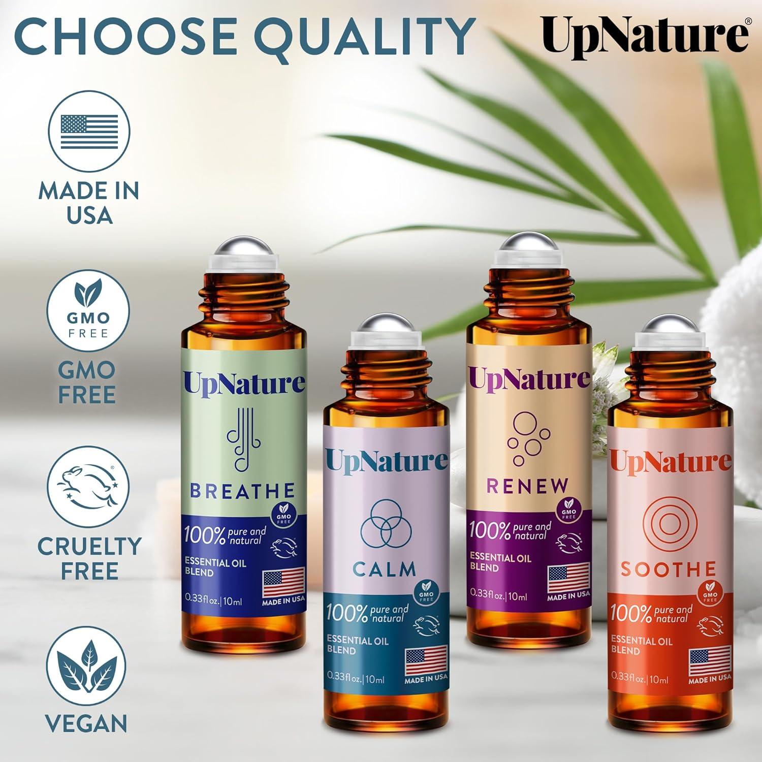 Set de Roll-On de Aceites Esenciales UpNature - 4 Aromas Relajantes