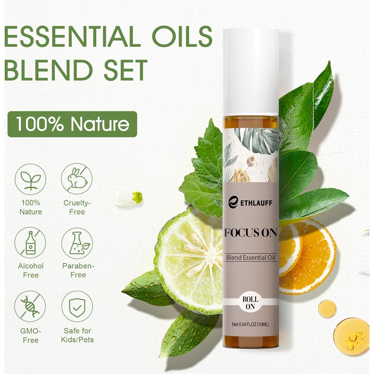 Set de Aceites Esenciales Roll On 6 Pack - Ethlauff