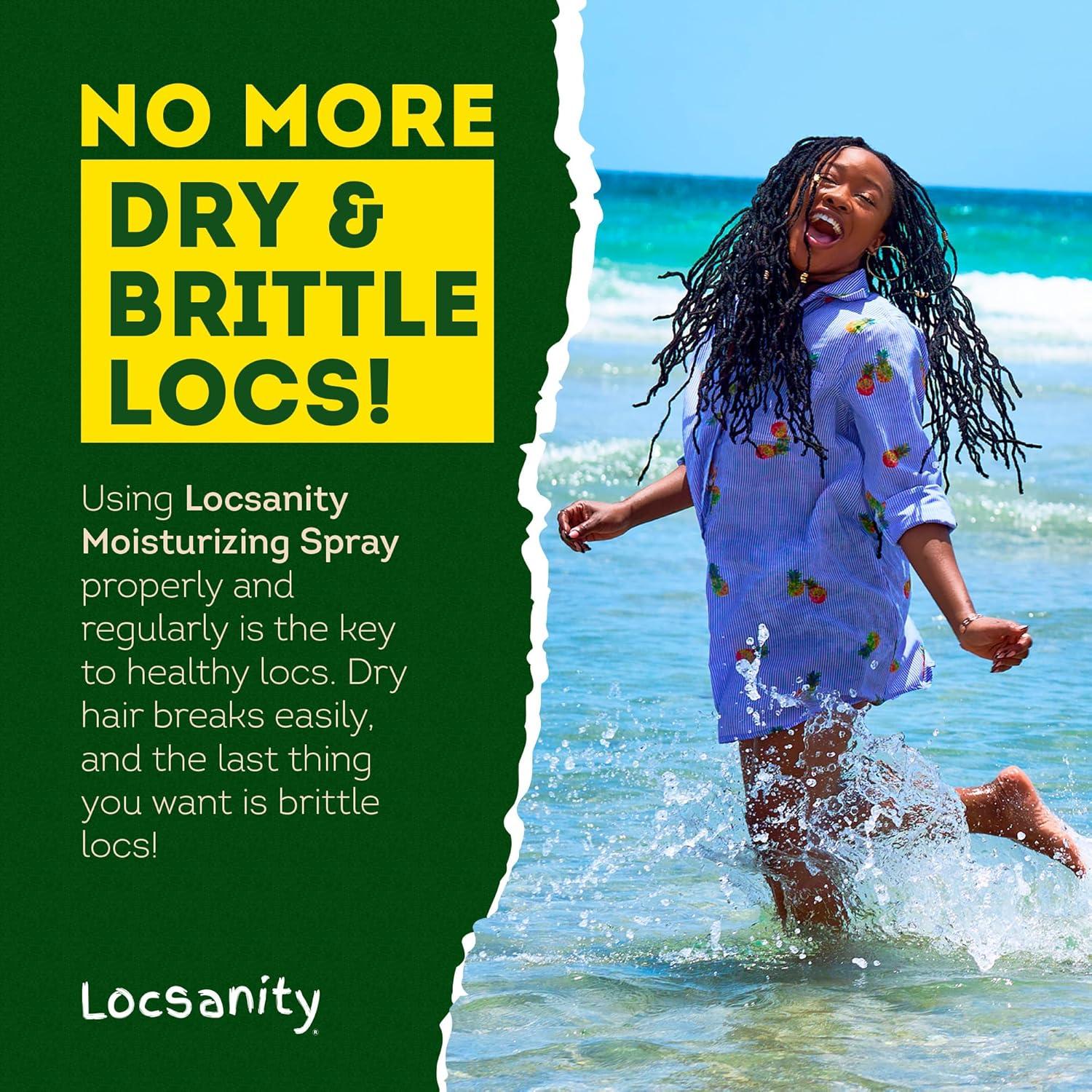 Spray Refrescante Locsanity 340g - Agua de Rosa y Menta para Locs