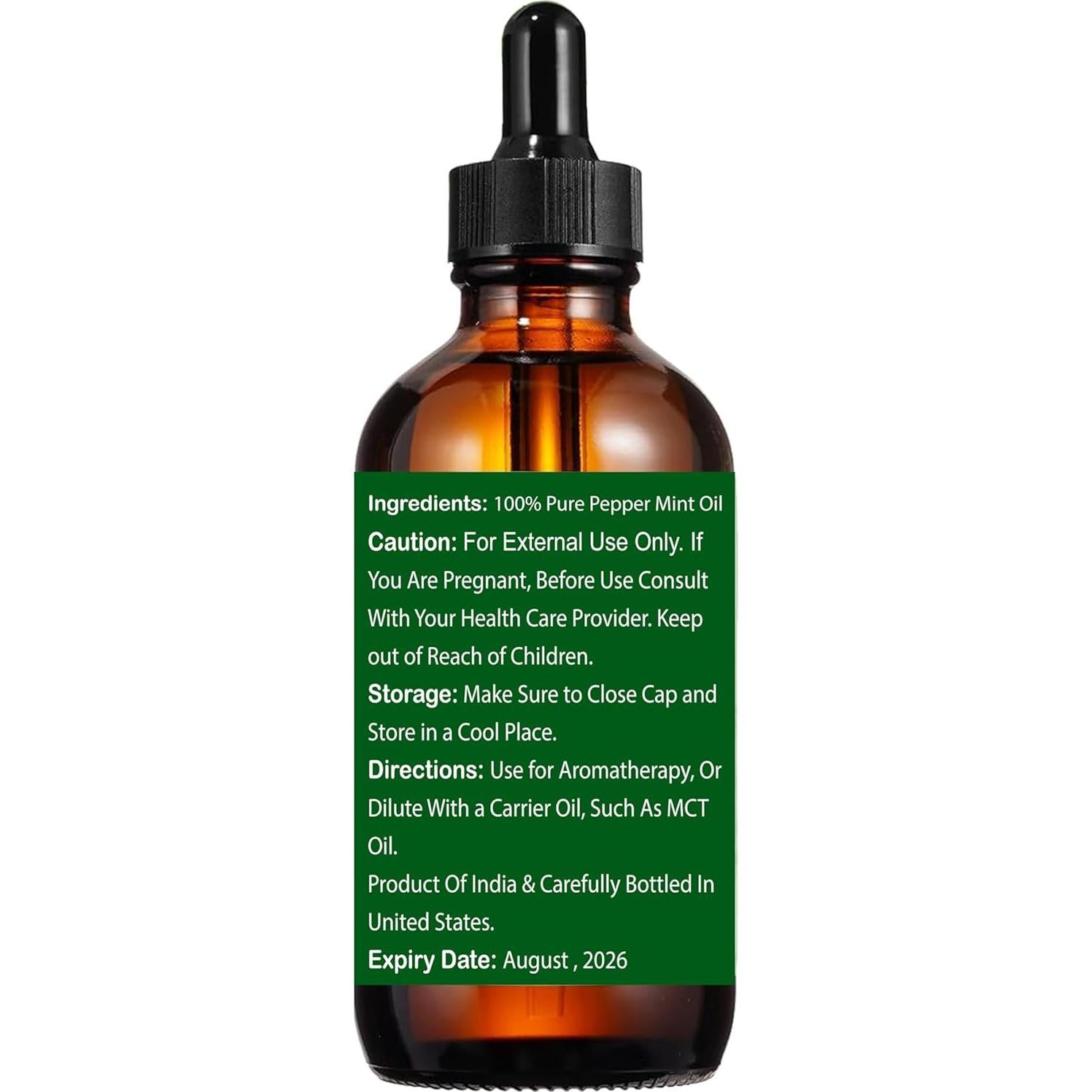 Aceite Esencial de Menta 118 ml WALARA 100% Puro para Aromaterapia