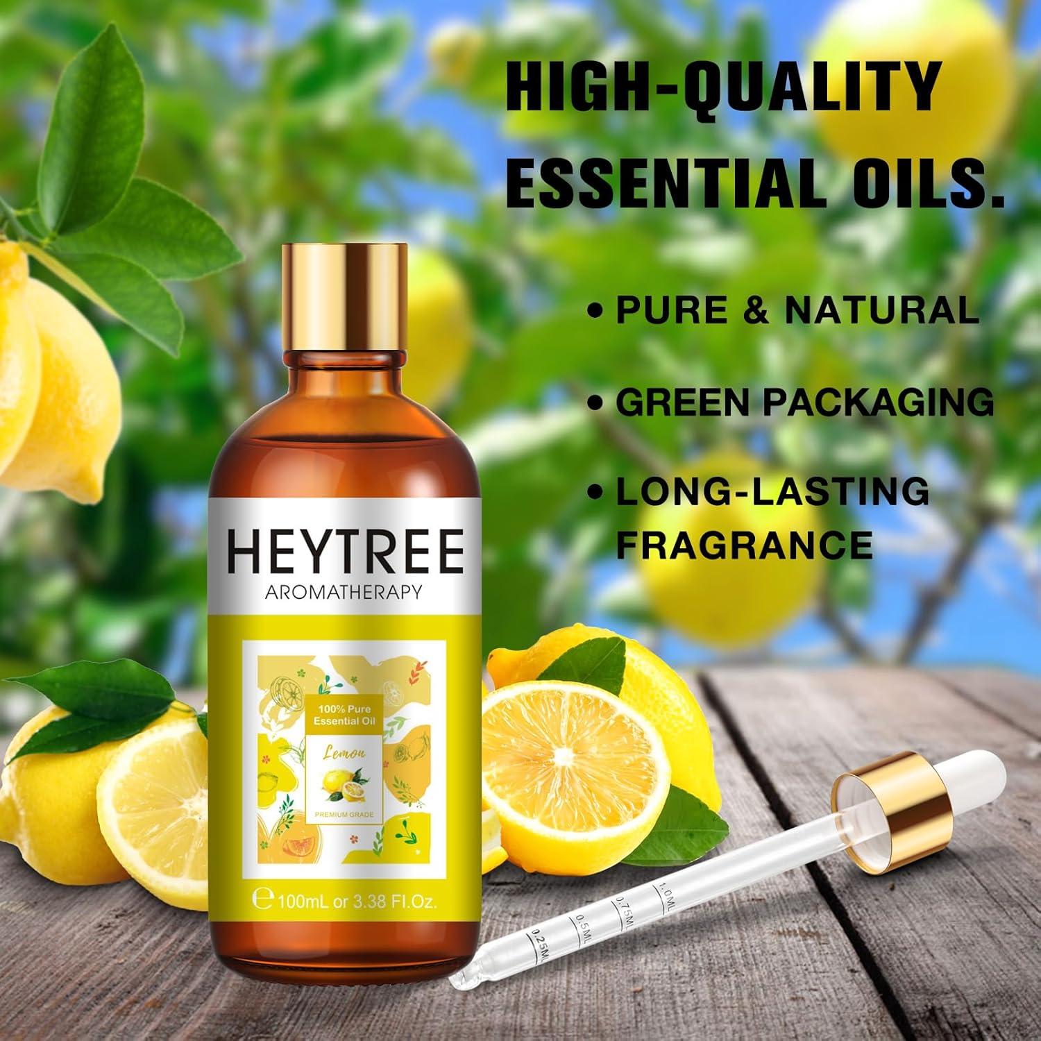 Aceite Esencial de Limón HEYTREE 100ml - Energizante y Limpiador