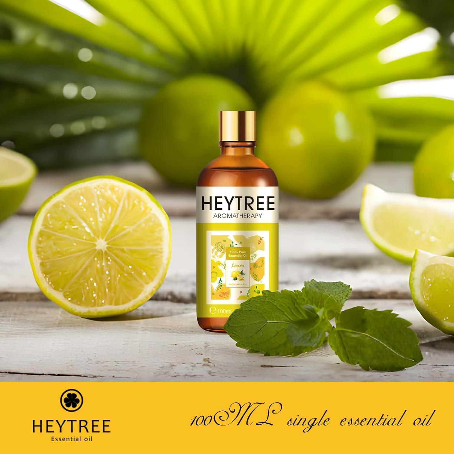 Aceite Esencial de Limón HEYTREE 100ml - Energizante y Limpiador