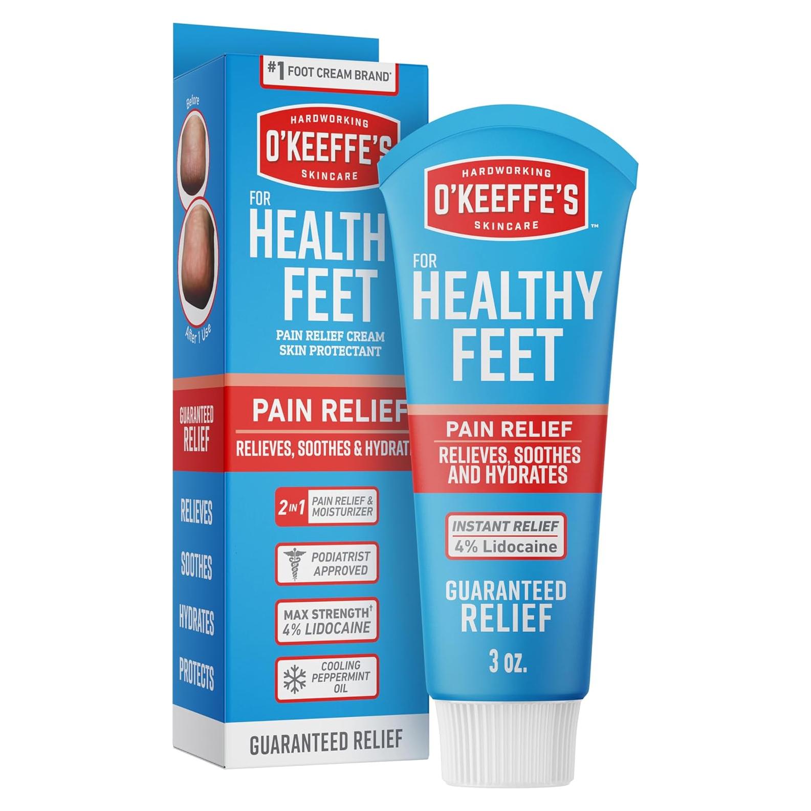 Crema para Pies O'Keeffe's 3 Onzas - Alivio Dolor y Humectación