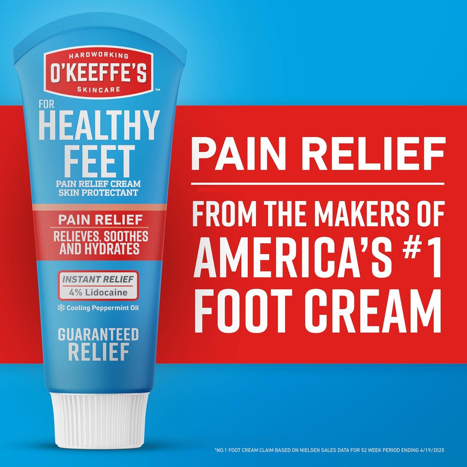 Crema para Pies O'Keeffe's 3 Onzas - Alivio Dolor y Humectación