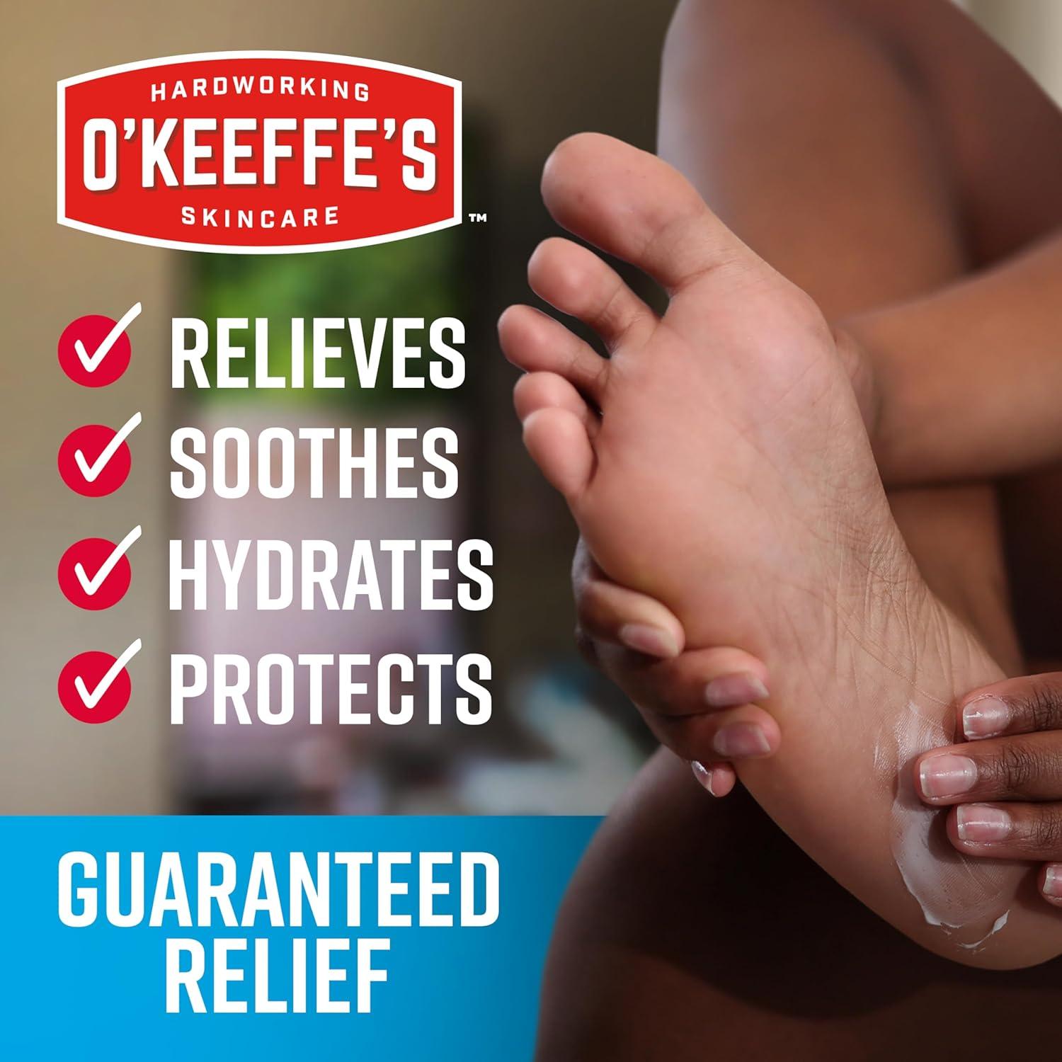 Crema para Pies O'Keeffe's 3 Onzas - Alivio Dolor y Humectación