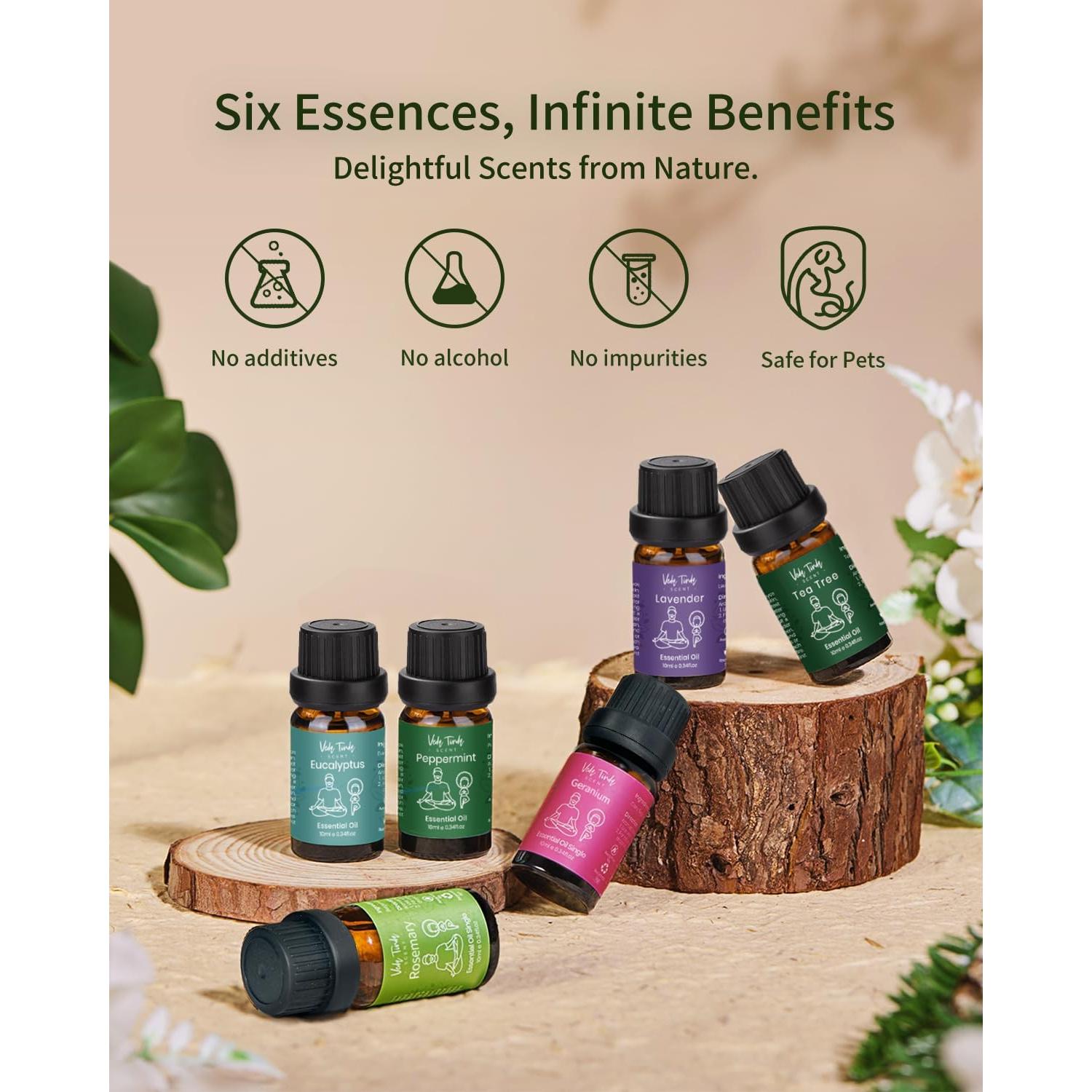 Set de Aceites Esenciales VTS 6 x 10ml - Aromaterapia Natural