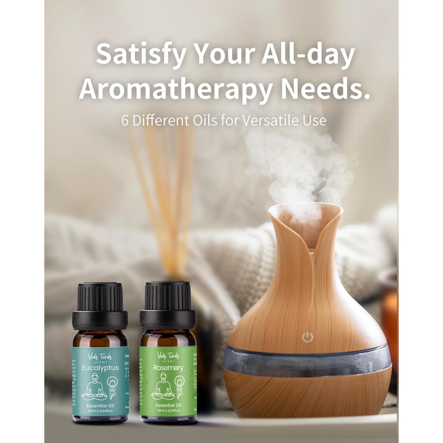 Set de Aceites Esenciales VTS 6 x 10ml - Aromaterapia Natural