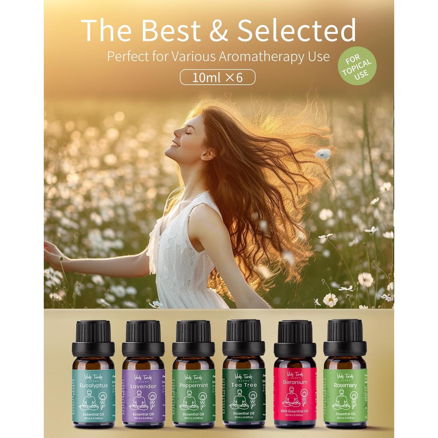 Set de Aceites Esenciales VTS 6 x 10ml - Aromaterapia Natural