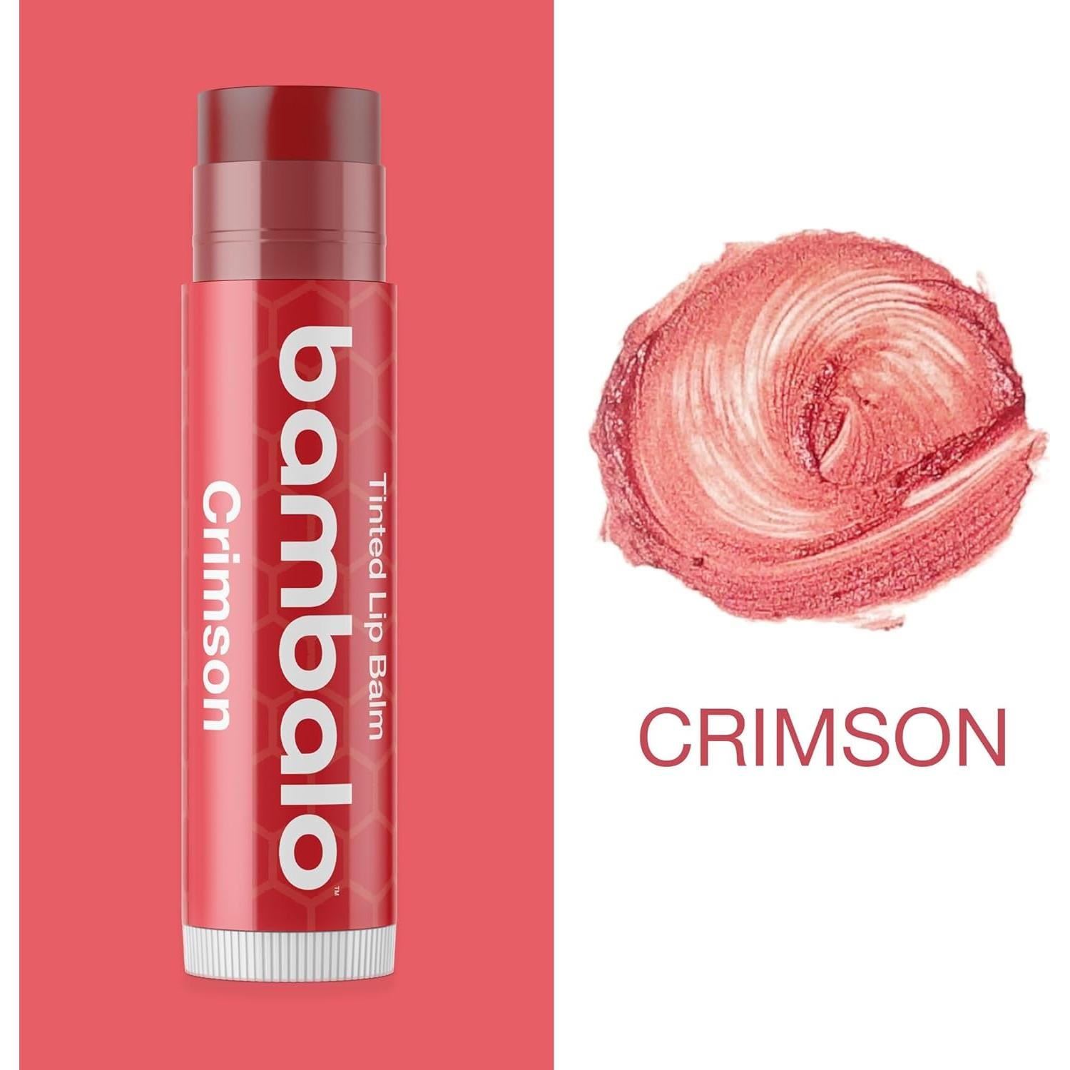 Bálsamo Labial Tinte Carmesí Bambalo 4-Pack Hidratante