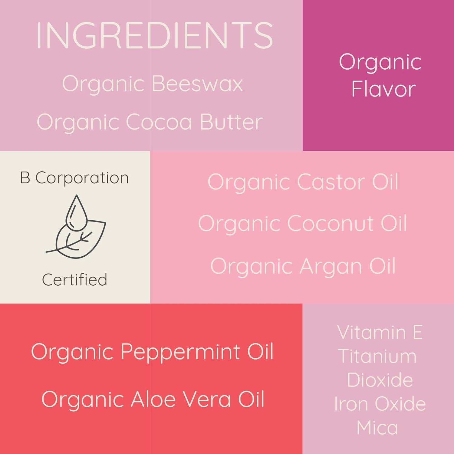 Bálsamo Labial Tinte Carmesí Bambalo 4-Pack Hidratante