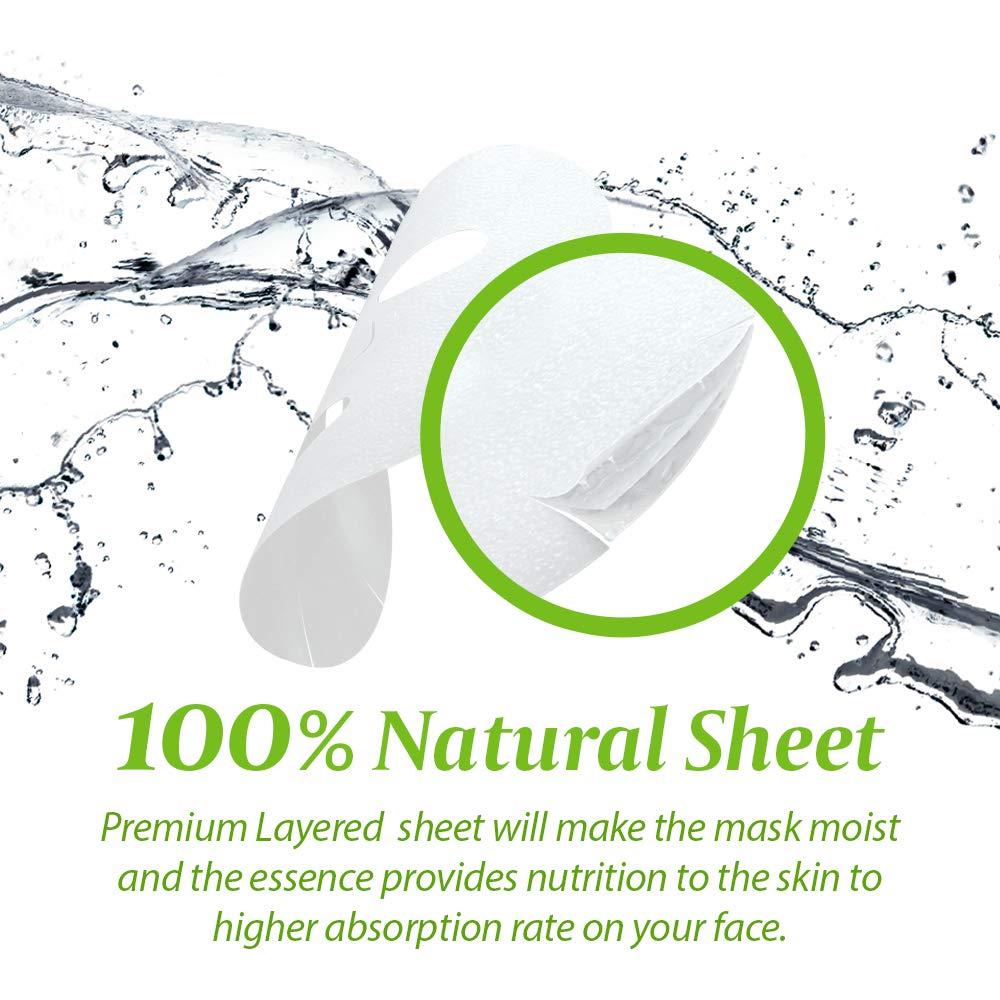 Mascarilla de Hoja GLAM UP Menta 10 Hojas Refrescante