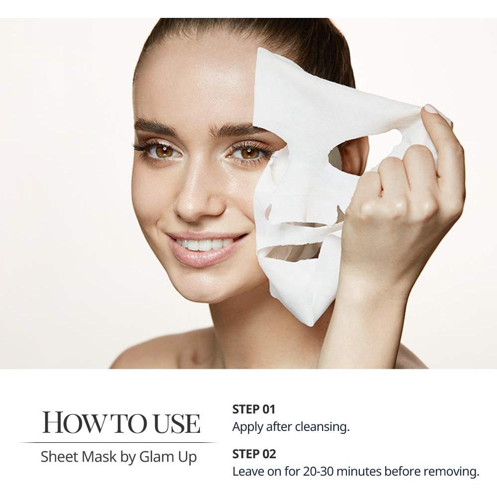 Mascarilla de Hoja GLAM UP Menta 10 Hojas Refrescante