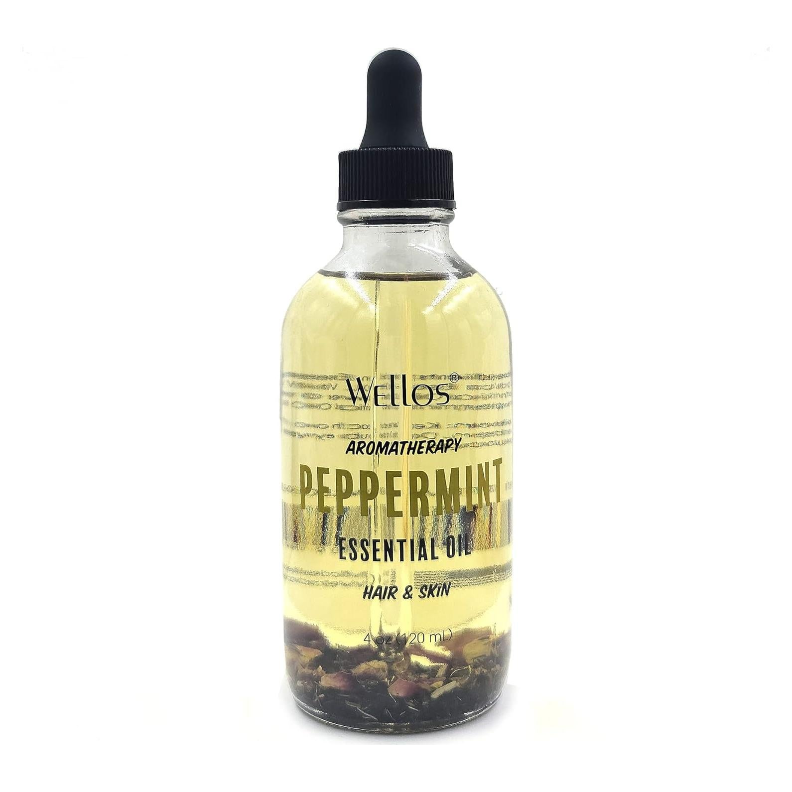 Aceite Esencial de Aromaterapia Wellos Menta 120ml Hidratante