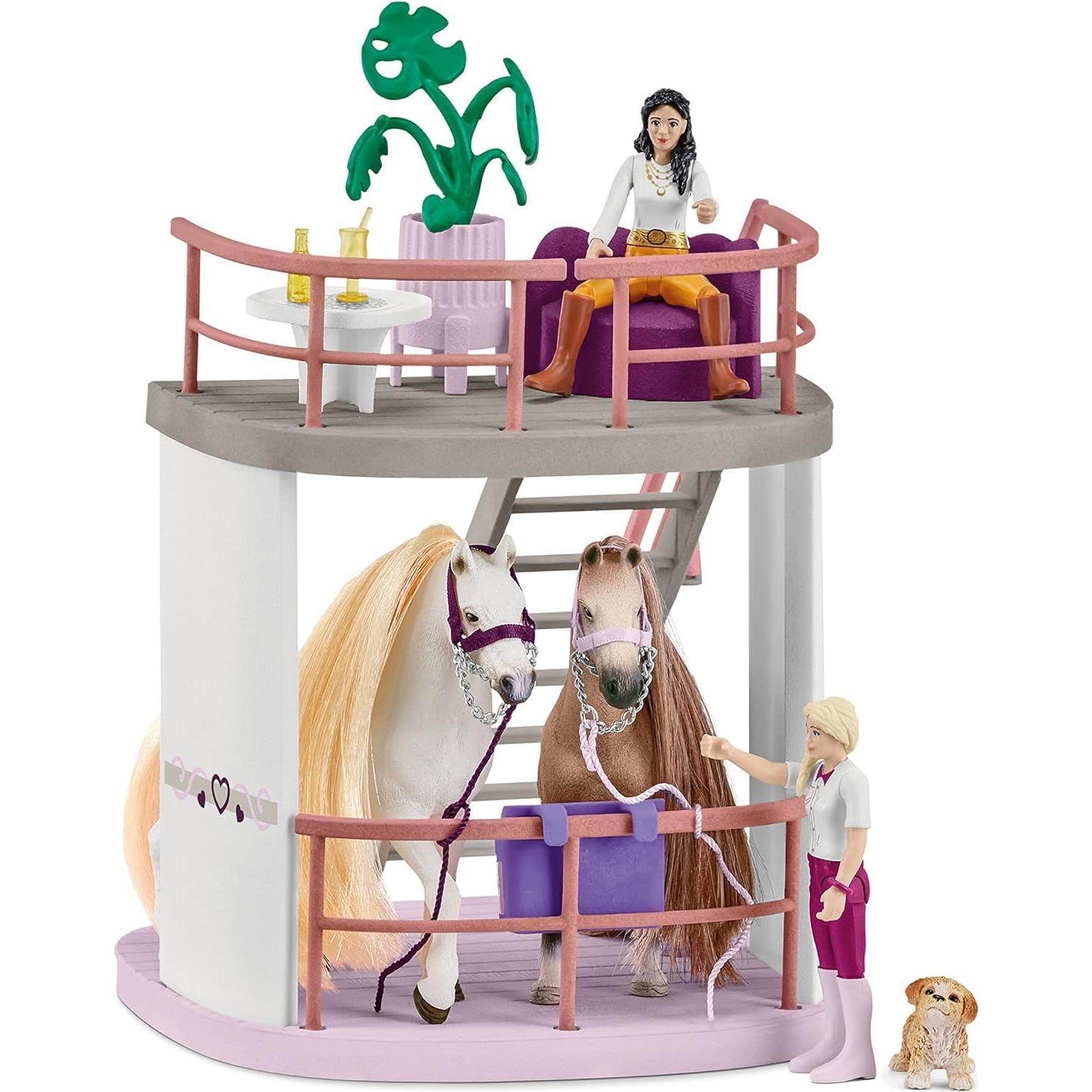Salón de Belleza de Caballos Schleich 99 Piezas Accesorios