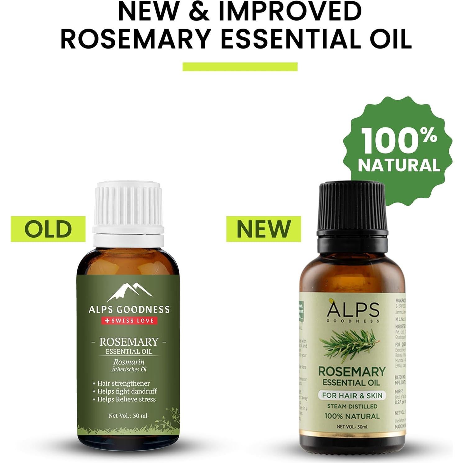 Aceite Esencial de Romero Alps Goodness 30ml Puro Natural