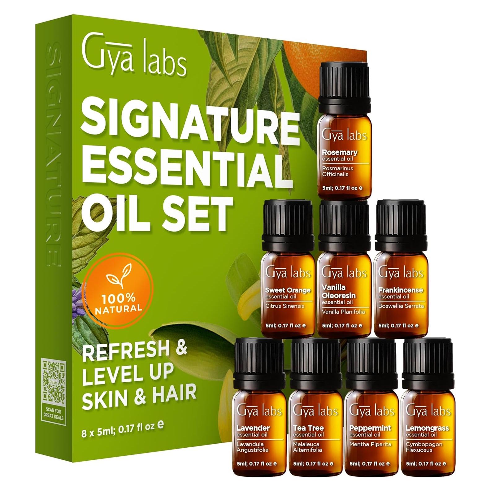 Conjunto de Aceites Esenciales Gya Labs 8 x 5 ml - Aromaterapia