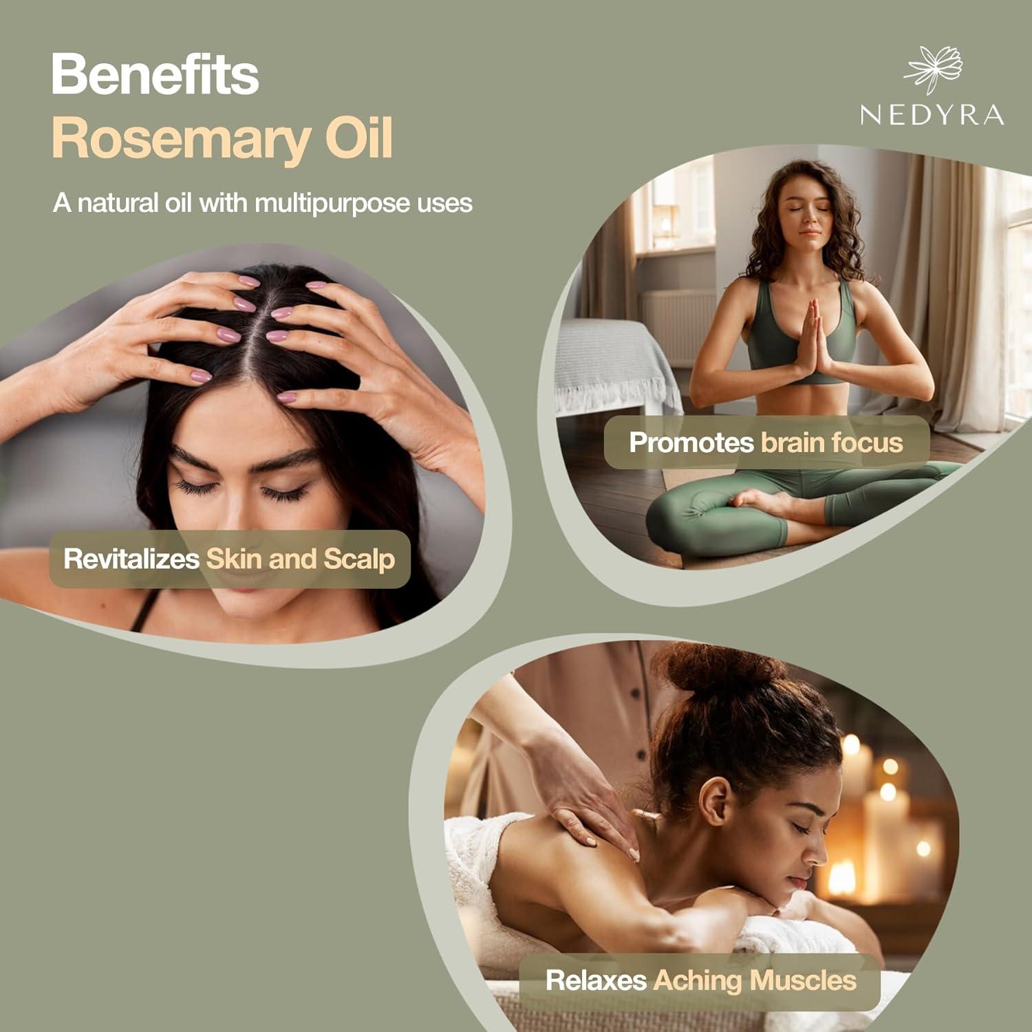 Aceite Esencial de Romero Nedyra 10 ml Puro y Natural