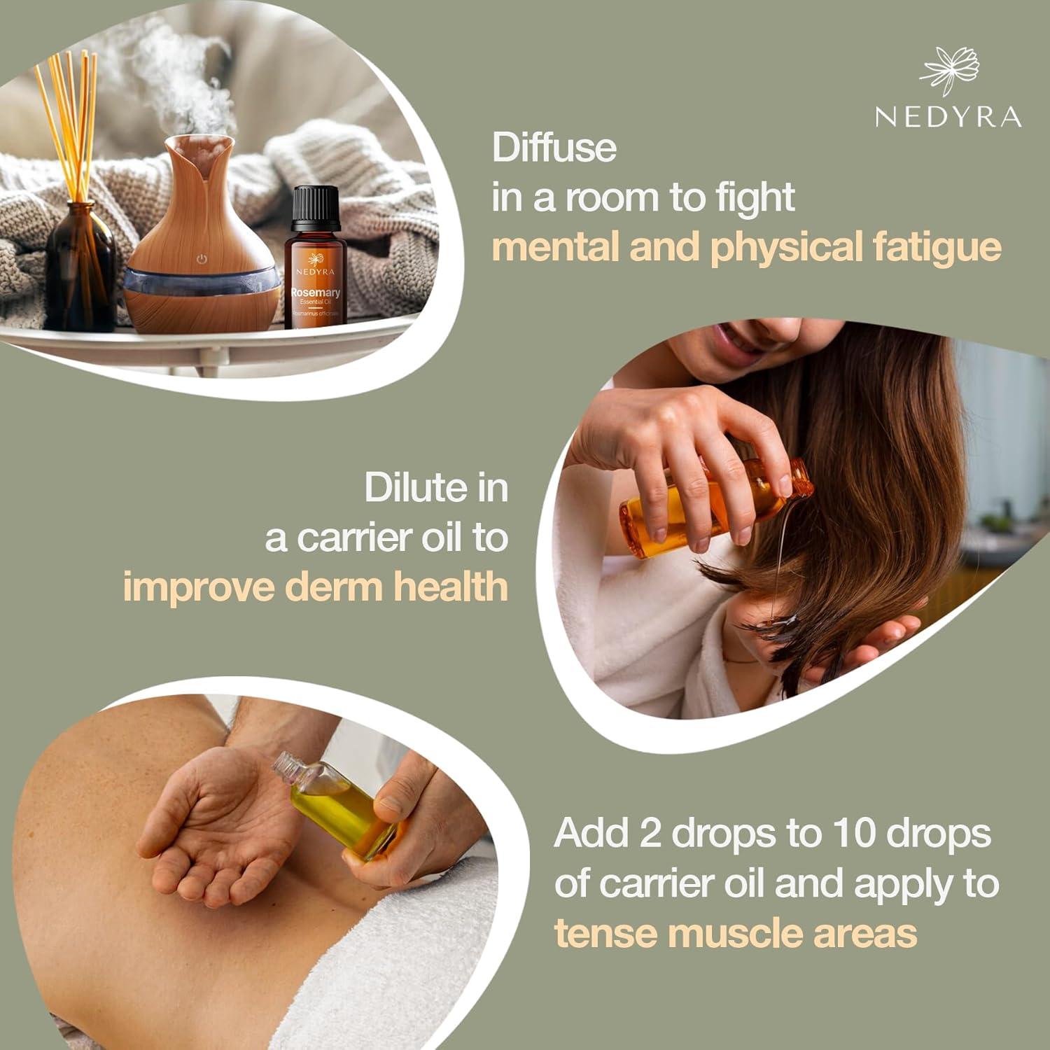 Aceite Esencial de Romero Nedyra 10 ml Puro y Natural