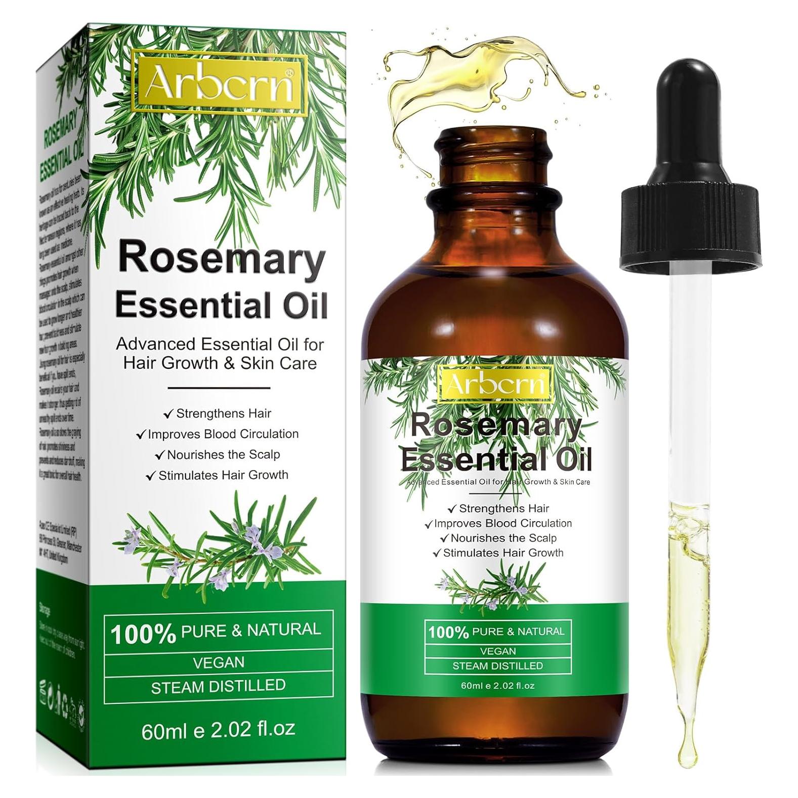 Aceite de Romero Orgánico 100% Puro 60ml - Crecimiento Cabello